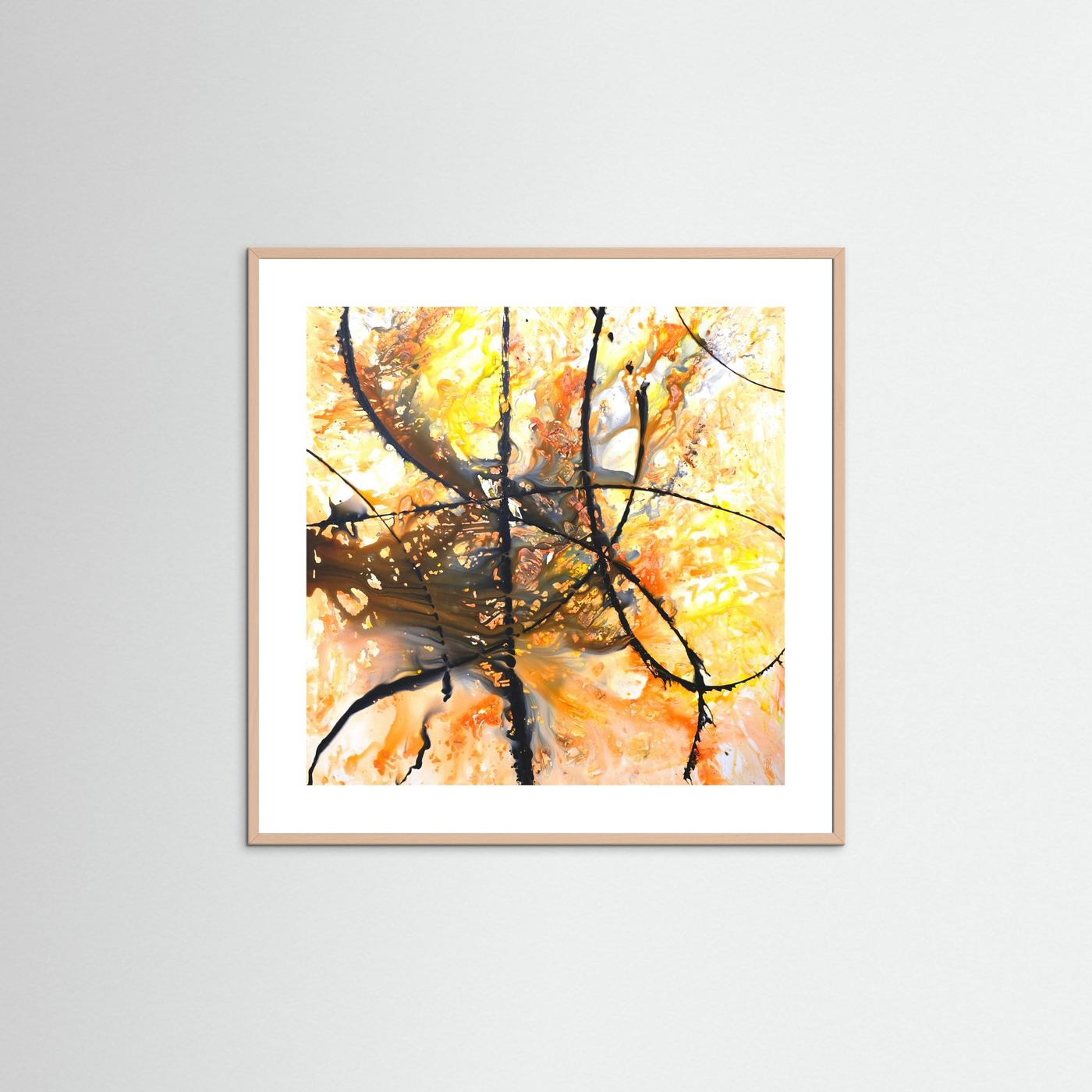 Paper Print: "Orange Octopus"