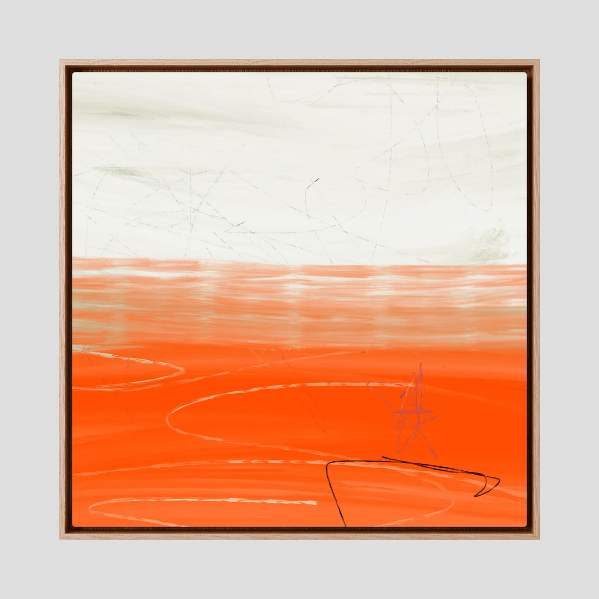 Canvas Print: "Orange Horizon"