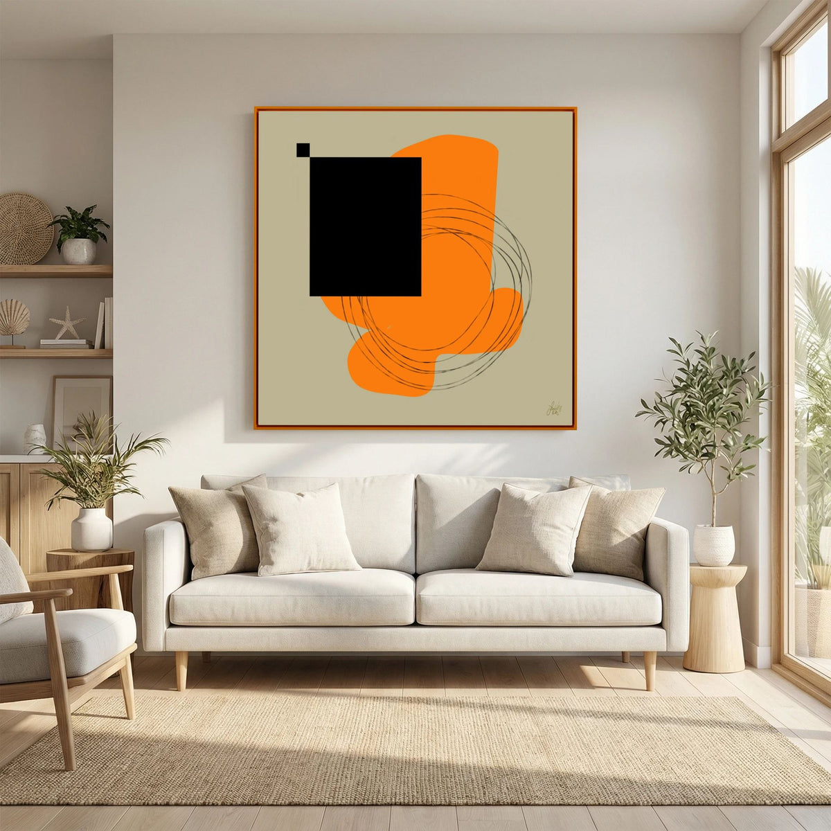 Canvas Print: "Life Is Boring Without Chaos #1" (Colored Frame)