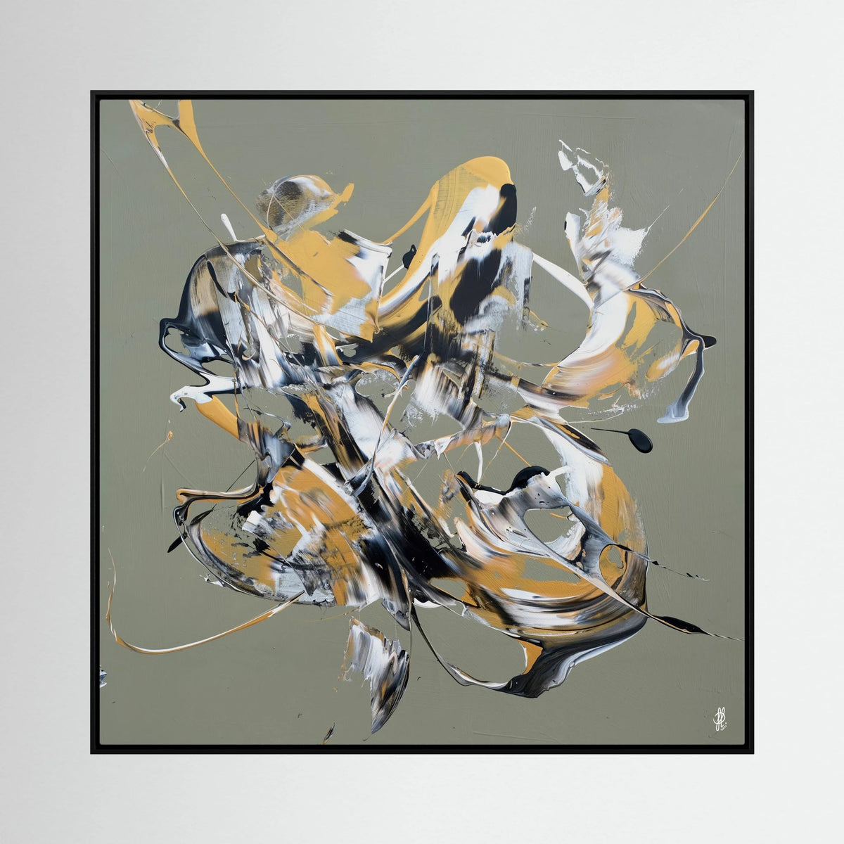 Canvas Print: "Less Is More #12" (Colored Frame)