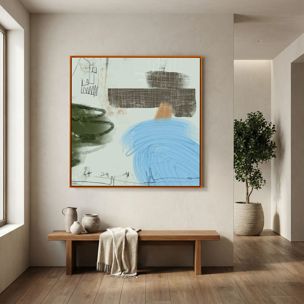 Canvas Print: "Daydreams" (Colored Frame)