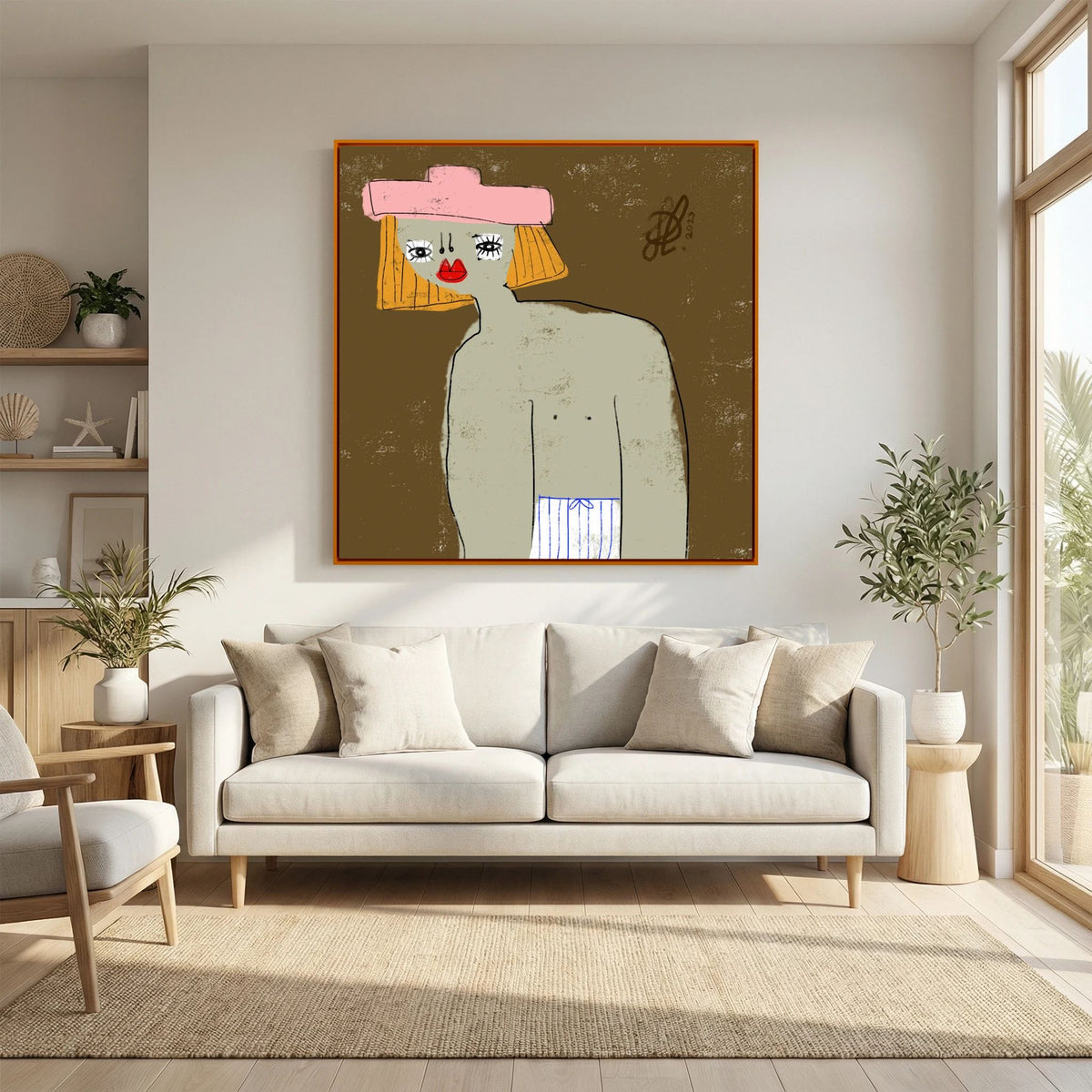 Canvas Print: "William" (Colored Frame)