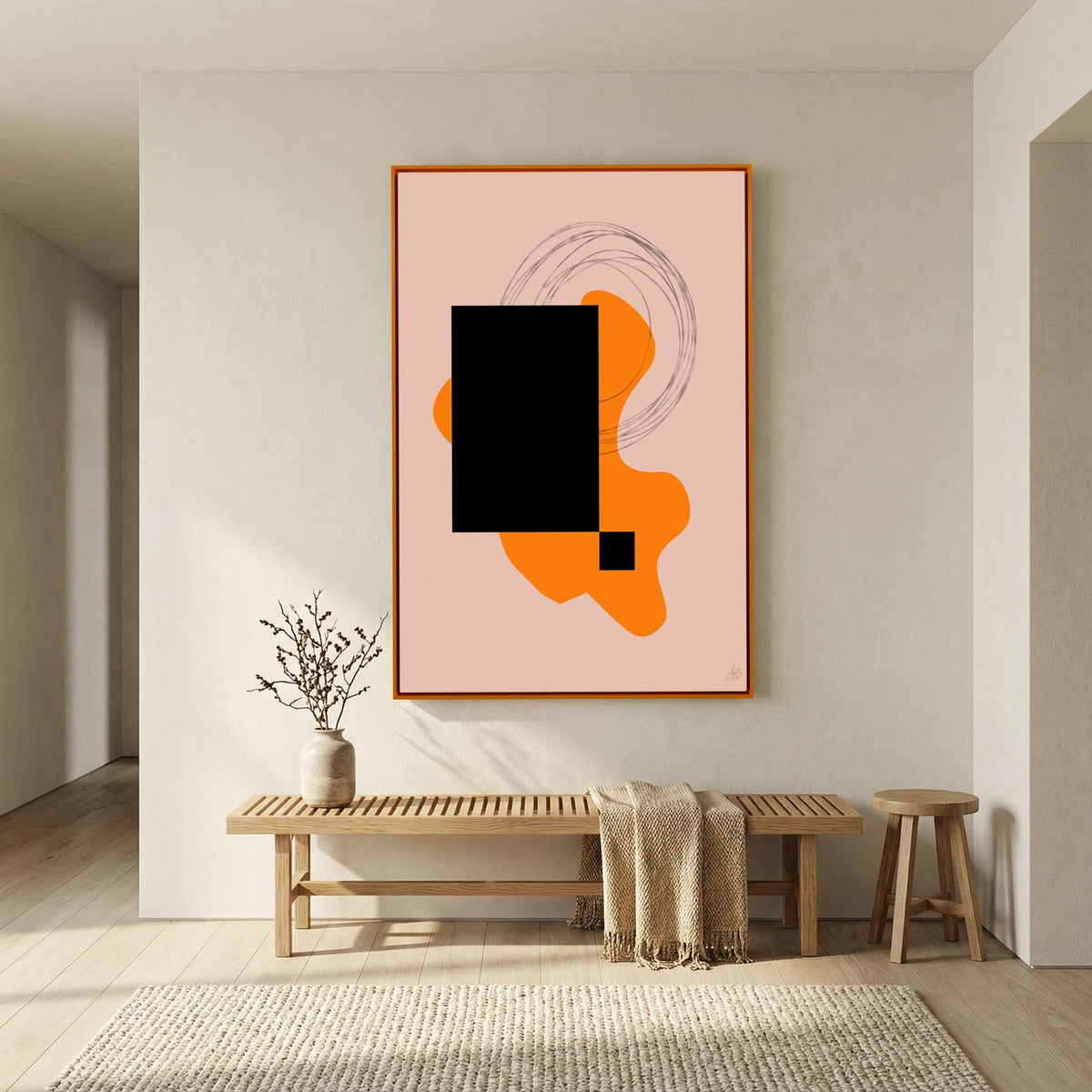Canvas Print: "Life Is Boring Without Chaos #2" (Colored Frame)