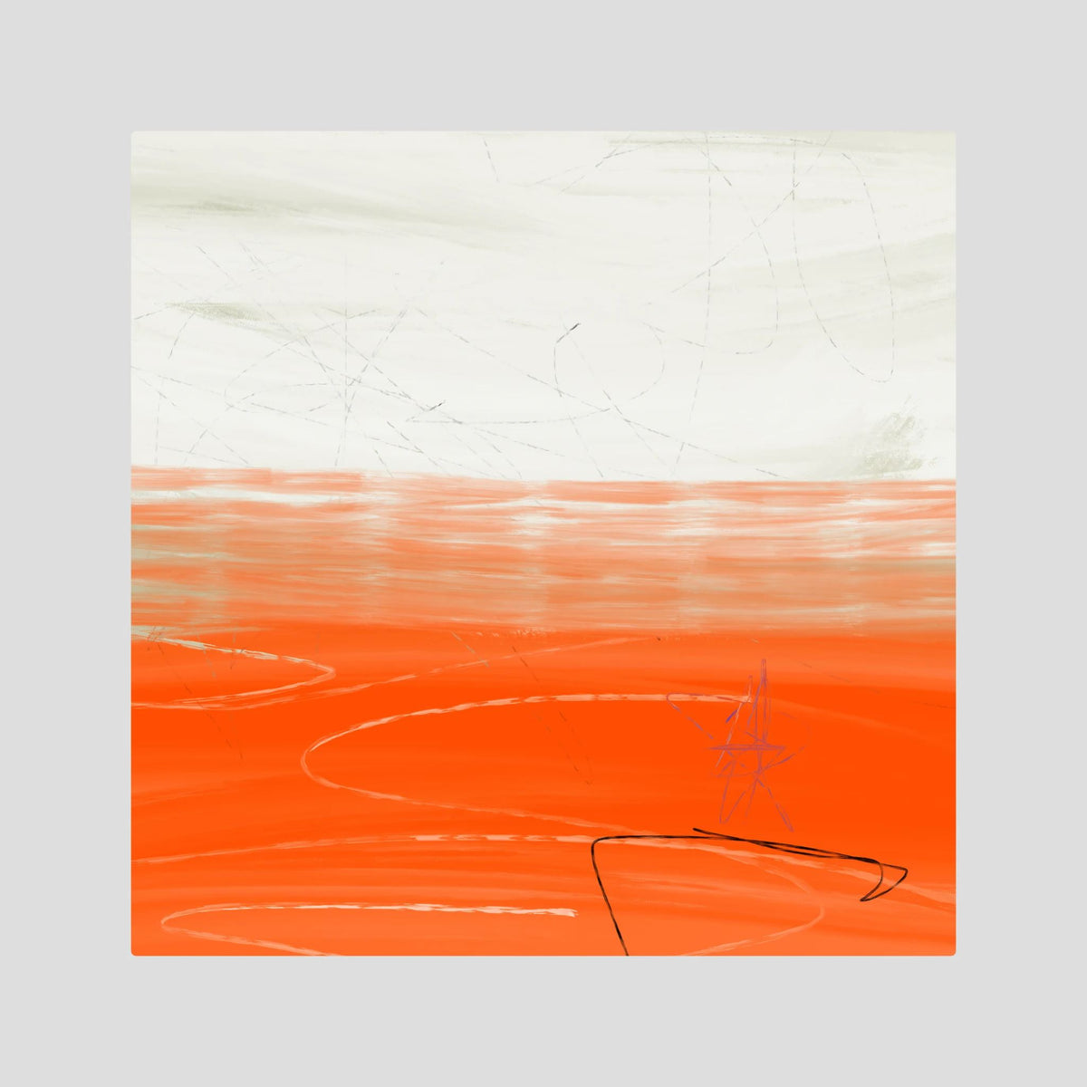 Canvas Print: "Orange Horizon"