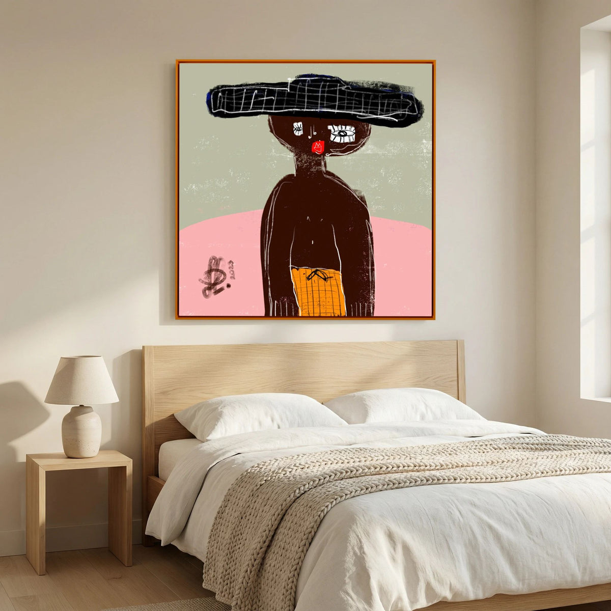 Canvas Print: "James" (Colored Frame)