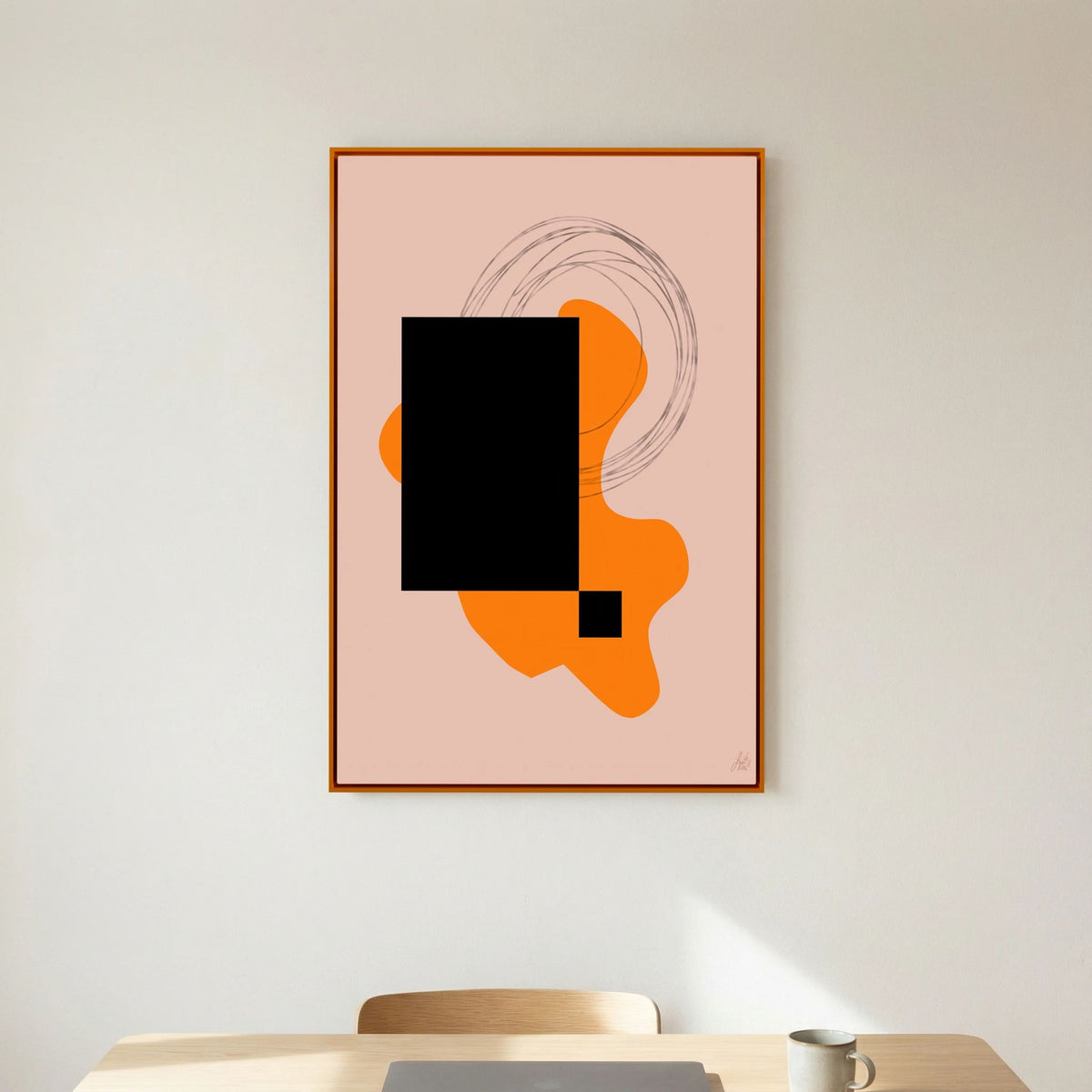 Canvas Print: "Life Is Boring Without Chaos #2" (Colored Frame)
