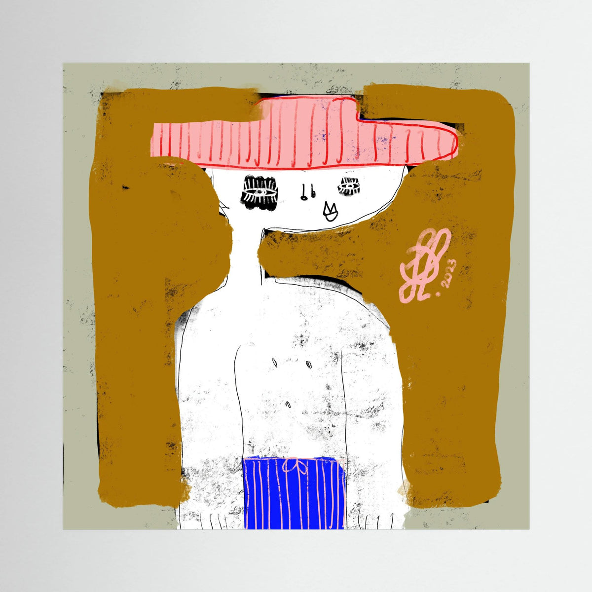 Canvas Print: "Michael" (Colored Frame)