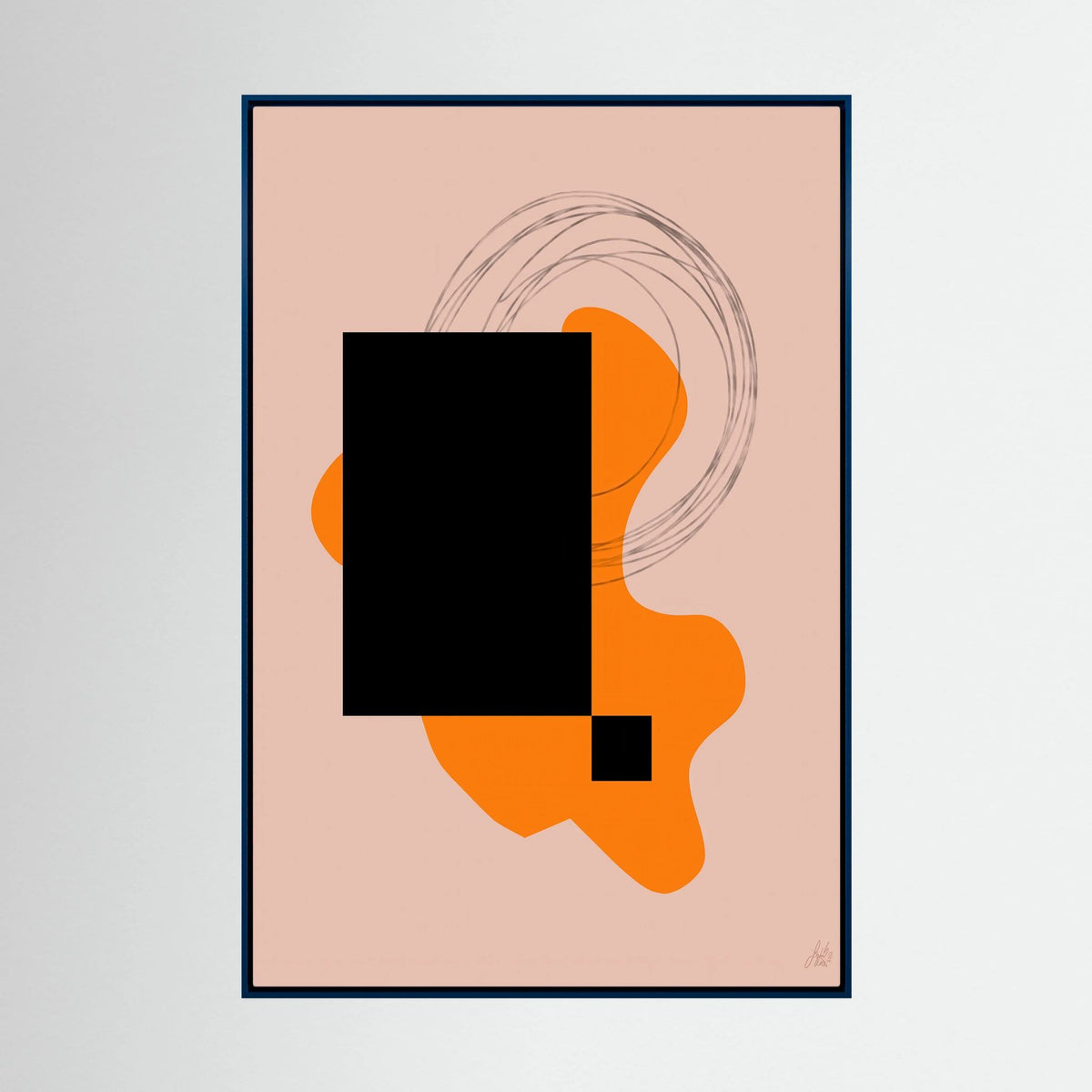 Canvas Print: "Life Is Boring Without Chaos #2" (Colored Frame)