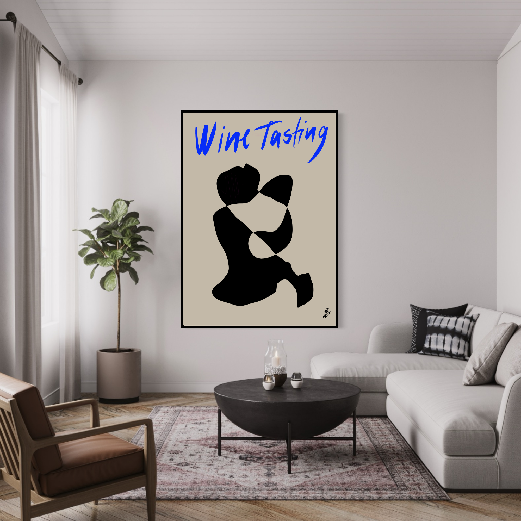 Canvas Print: "Wine Tasting #1"