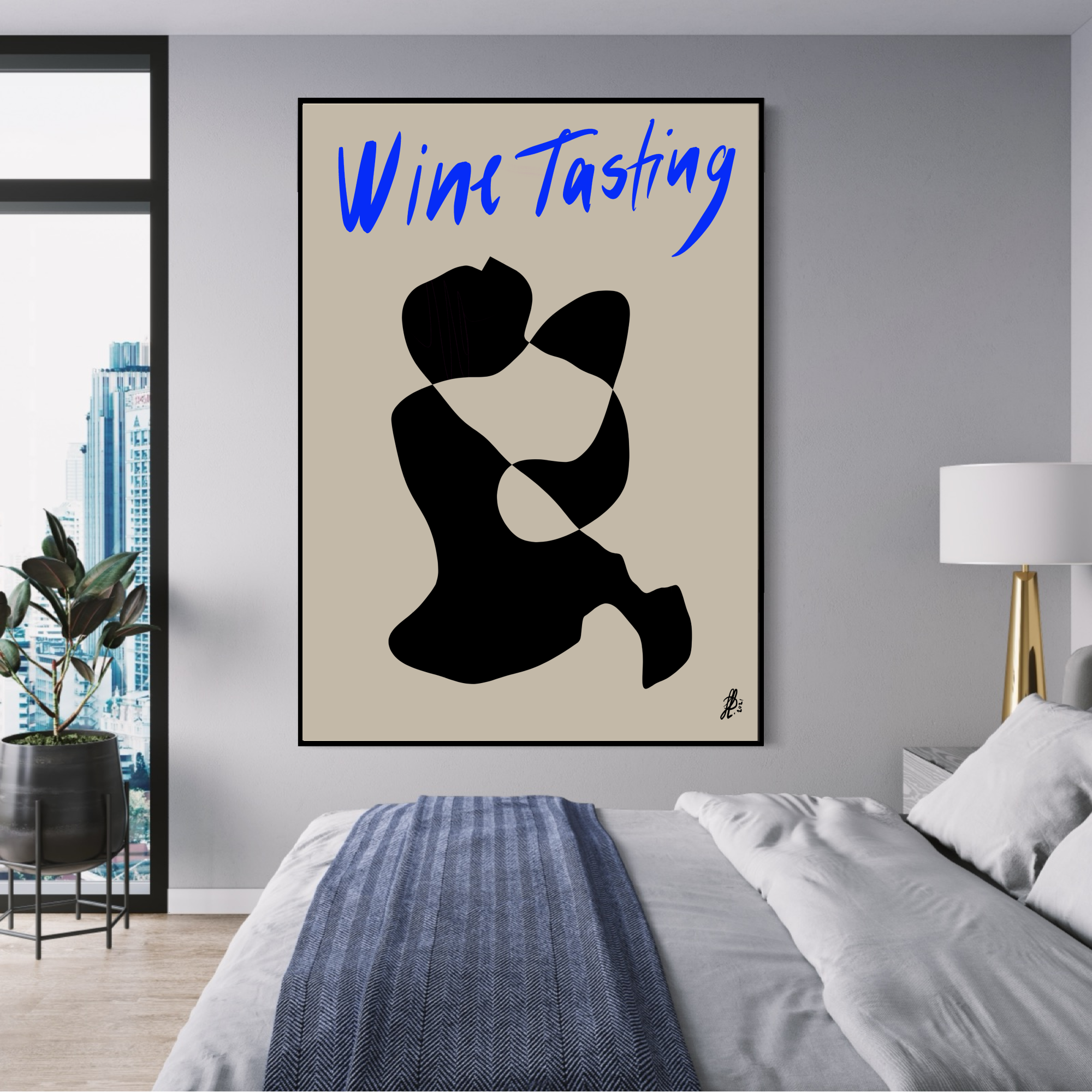 Canvas Print: "Wine Tasting #1"