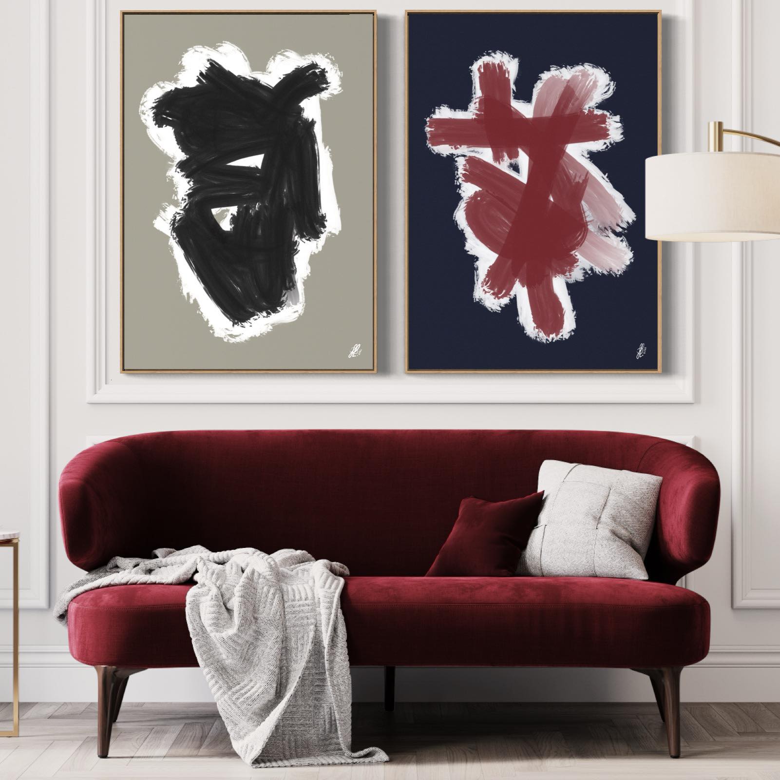 Art Wall 11 (2 Canvas Prints) - One eye, This is mad