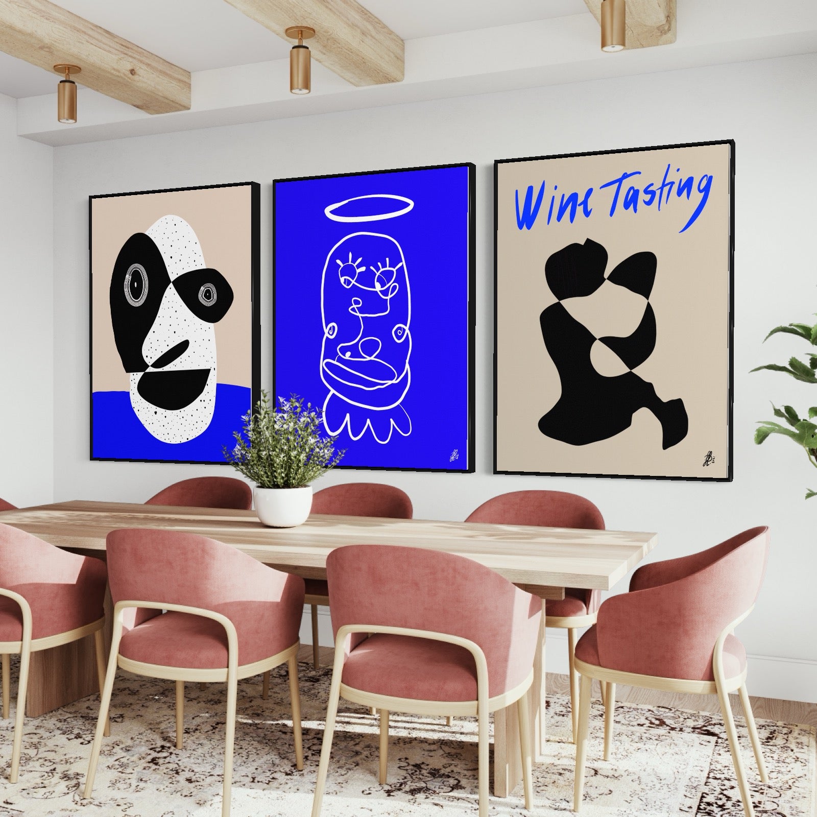 Art Wall 10 (3 Posters) - Allan, Peter, Wine Tasting #1