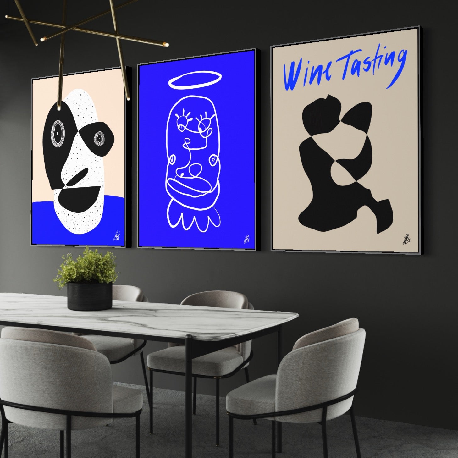Art Wall 10 (3 Posters) - Allan, Peter, Wine Tasting #1