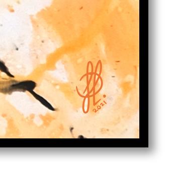 Canvas print: "Orange Octopus" (Rectangle)