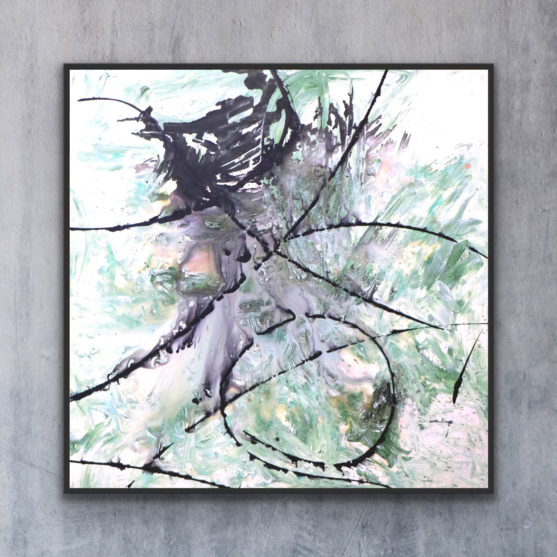 Canvas print: "Green Octopus"