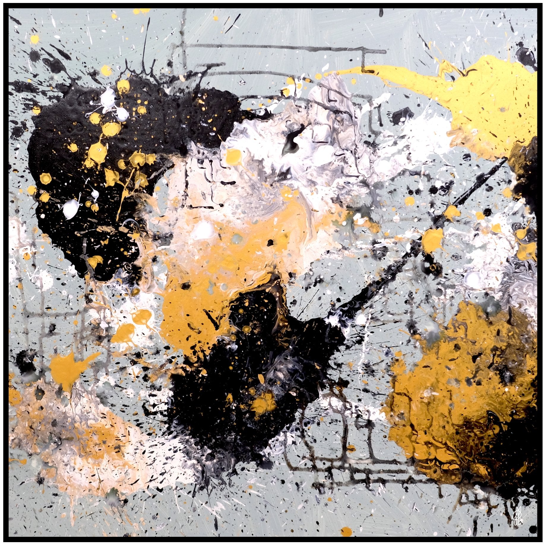 Canvas print: "Wild Light Greyn"