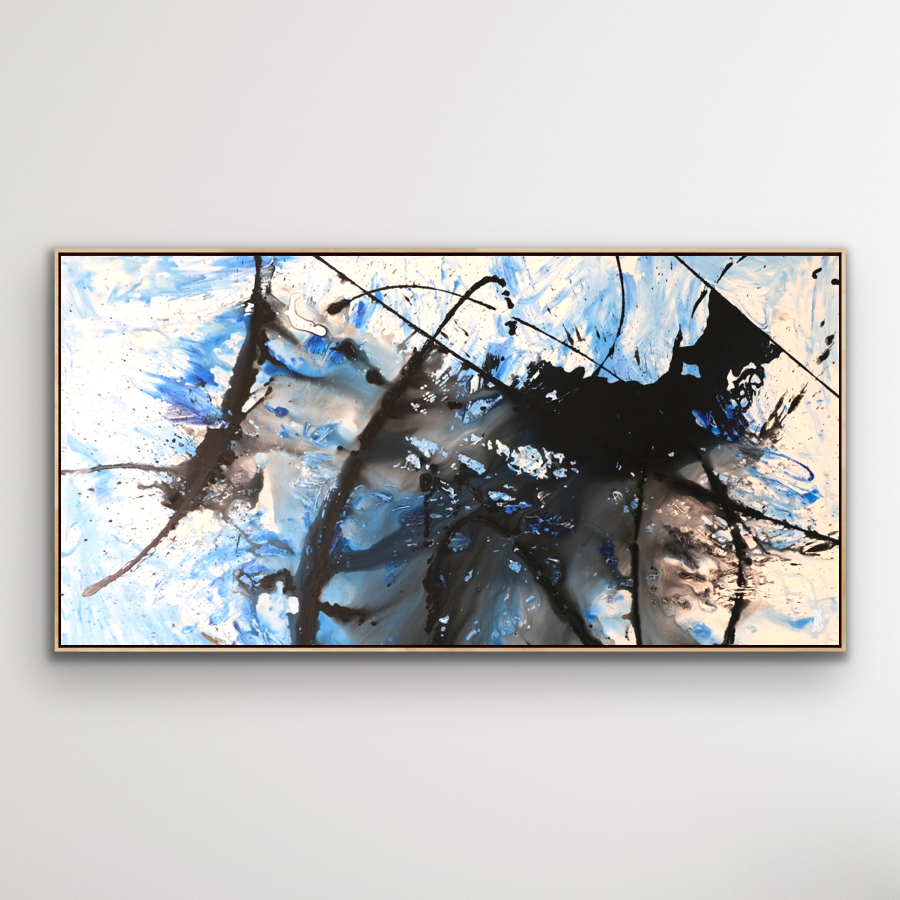 Canvas print: "Blue Octopus" (Rectangle)