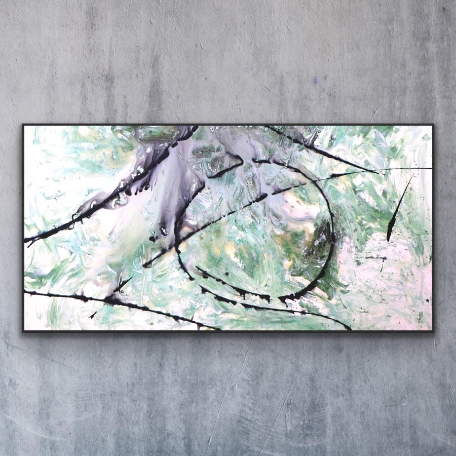 Canvas print: "Green Octopus" (Rectangle)