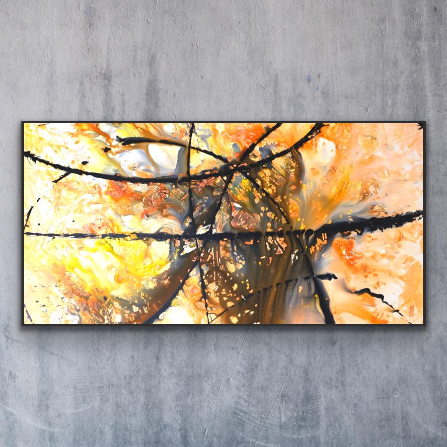 Canvas print: "Orange Octopus" (Rectangle)