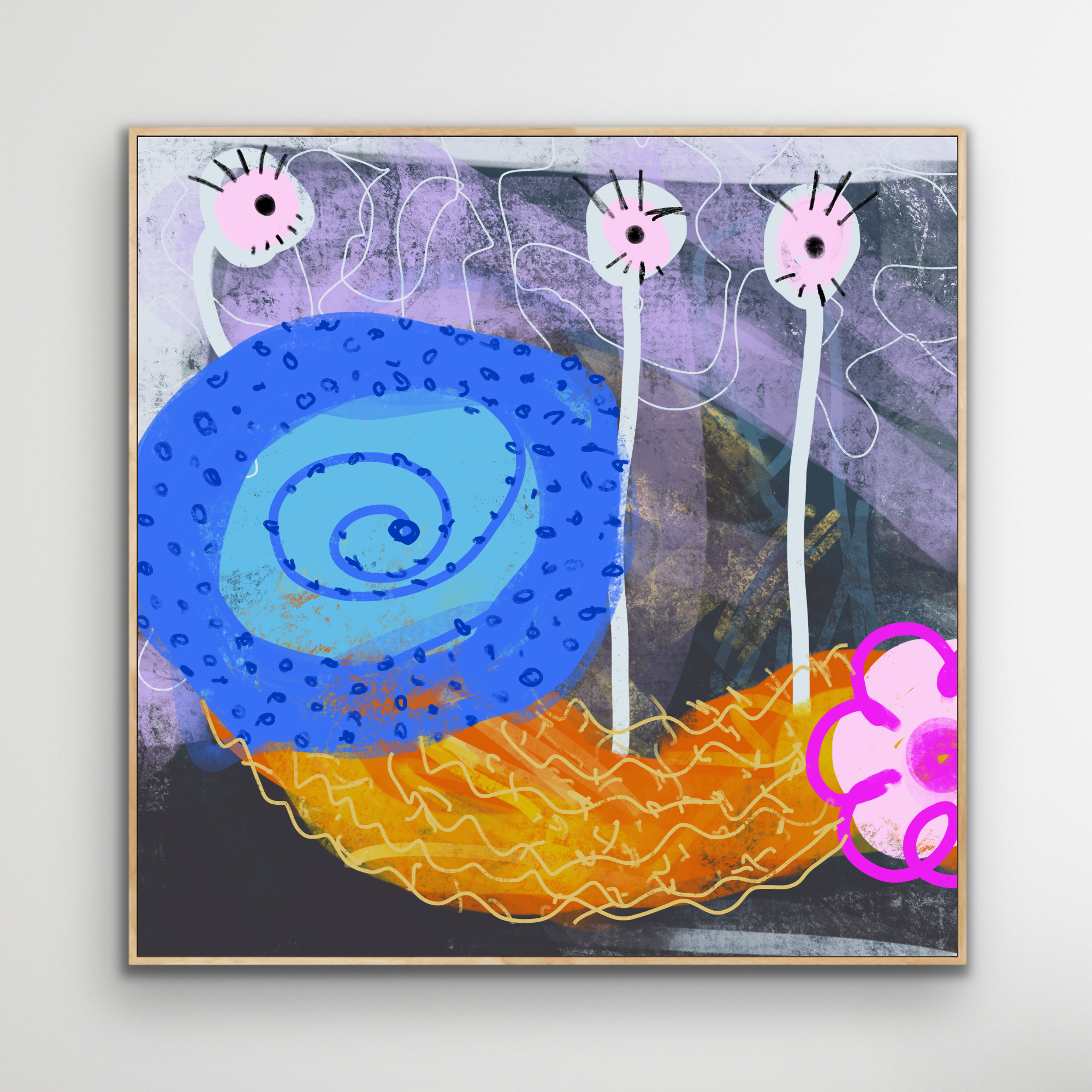 Canvas Print: "Snail Away"