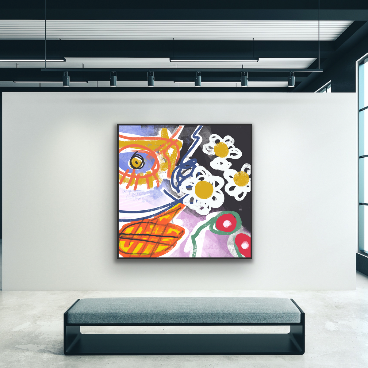 Leinwandbild: „Infected Flowers“