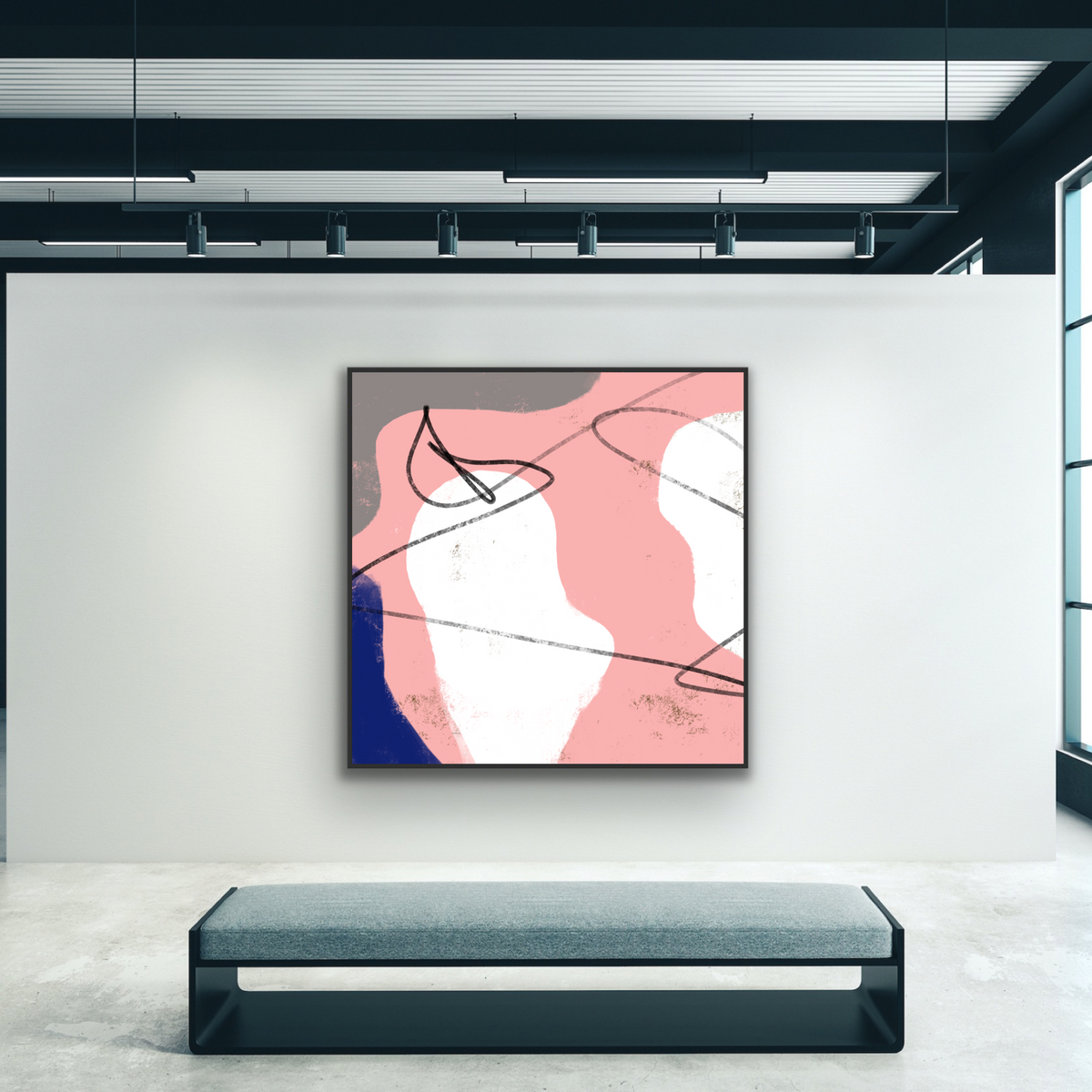 Leinwandbild: „Satisfied #1“