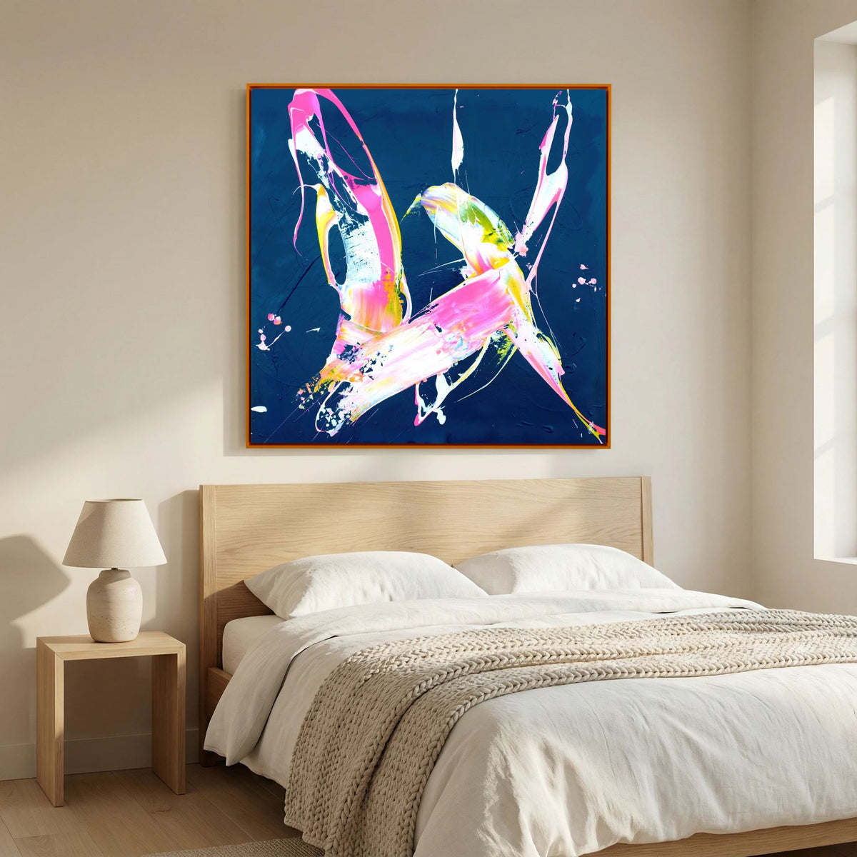 Canvas Print: "Less Is More #21" (Colored Frame)