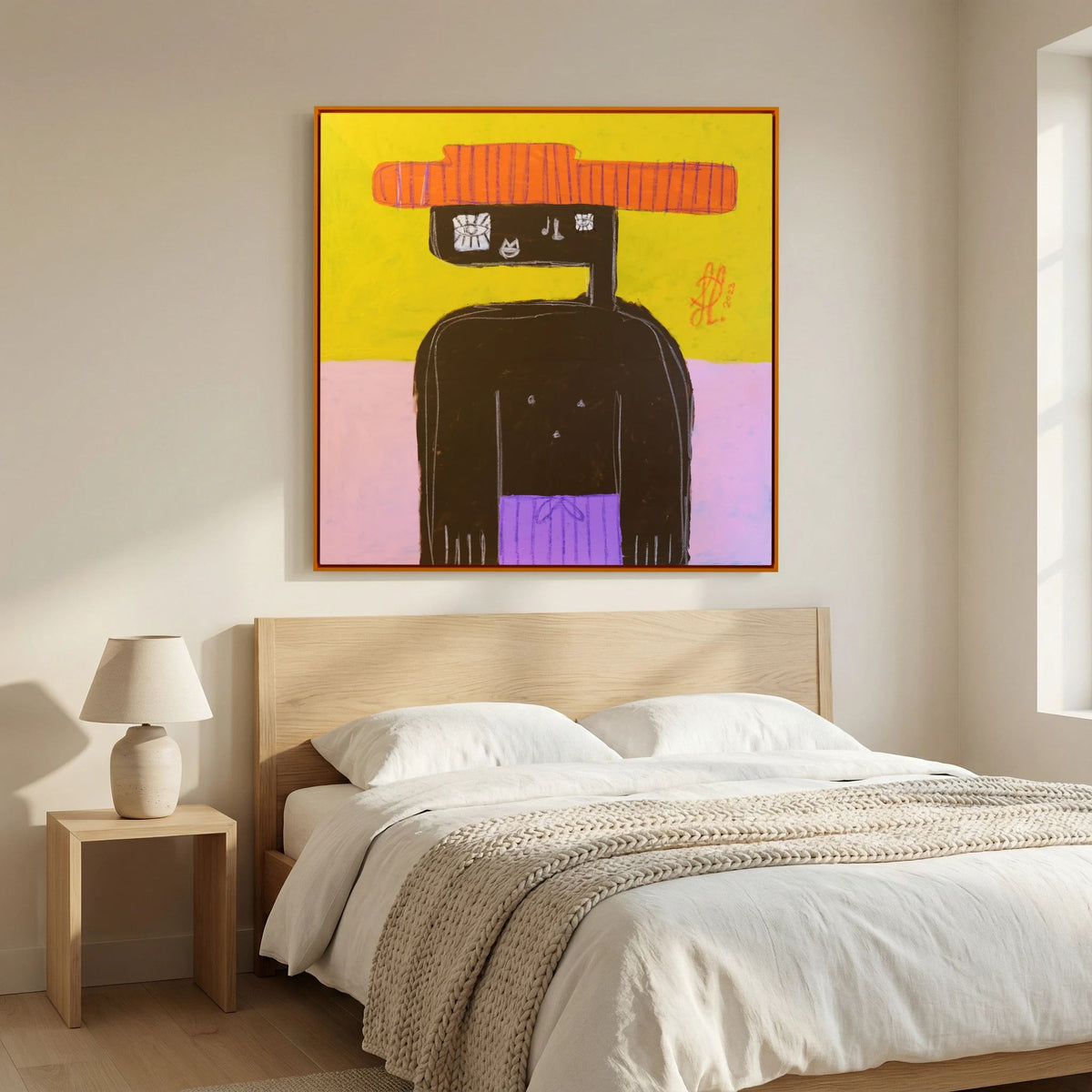 Canvas Print: "Benjamin" (Colored Frame)