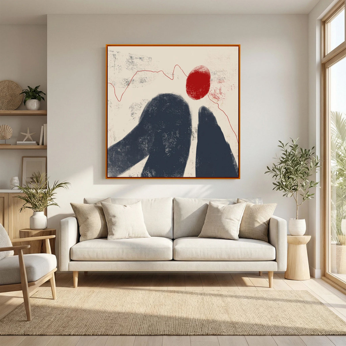 Canvas Print: "Fading Shadow" (Colored Frame)