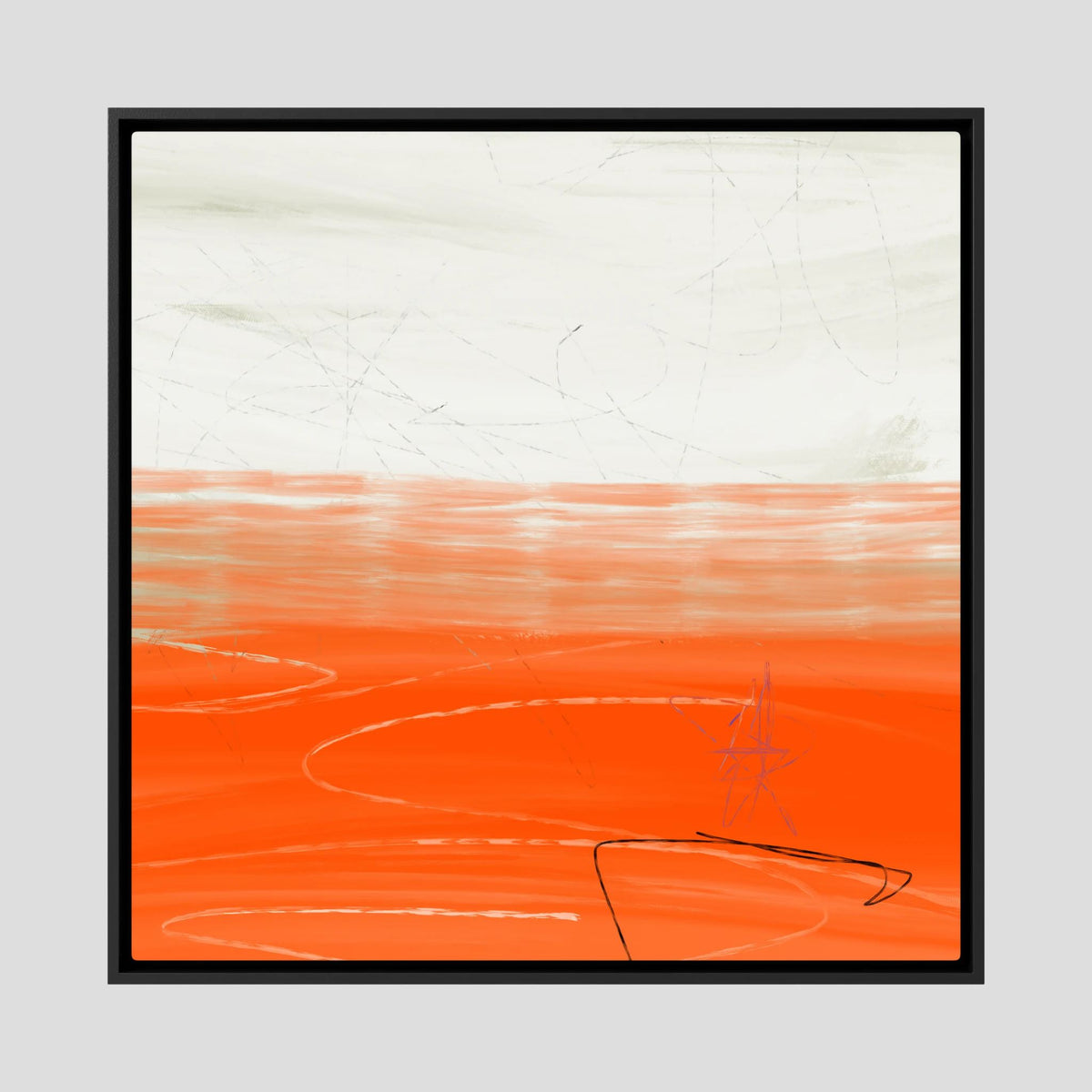 Canvas Print: "Orange Horizon"
