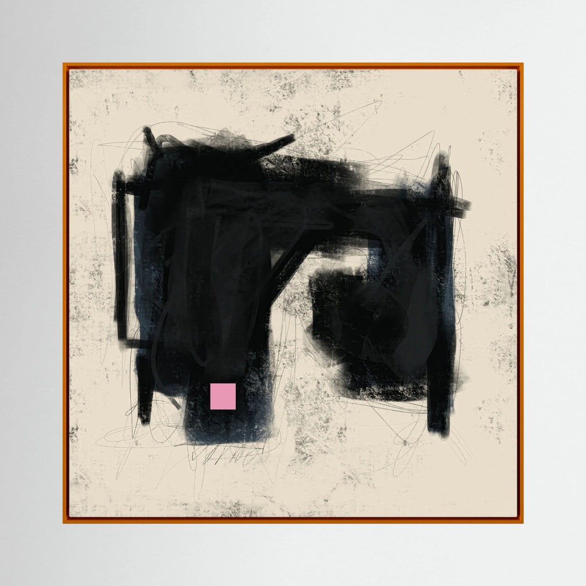 Canvas Print: "Place Of Love" (Colored Frame)