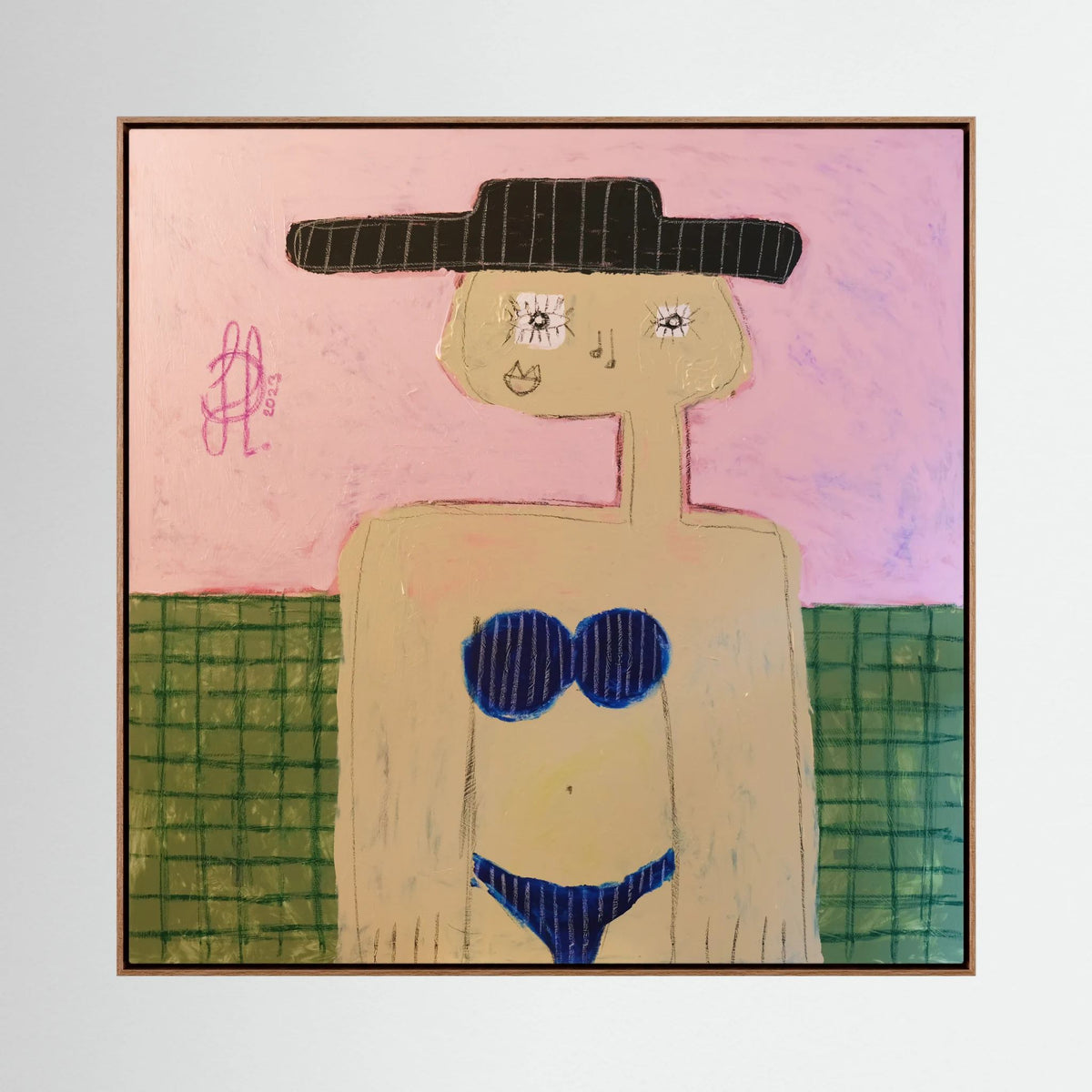Canvas Print: "Grace" (Colored Frame)