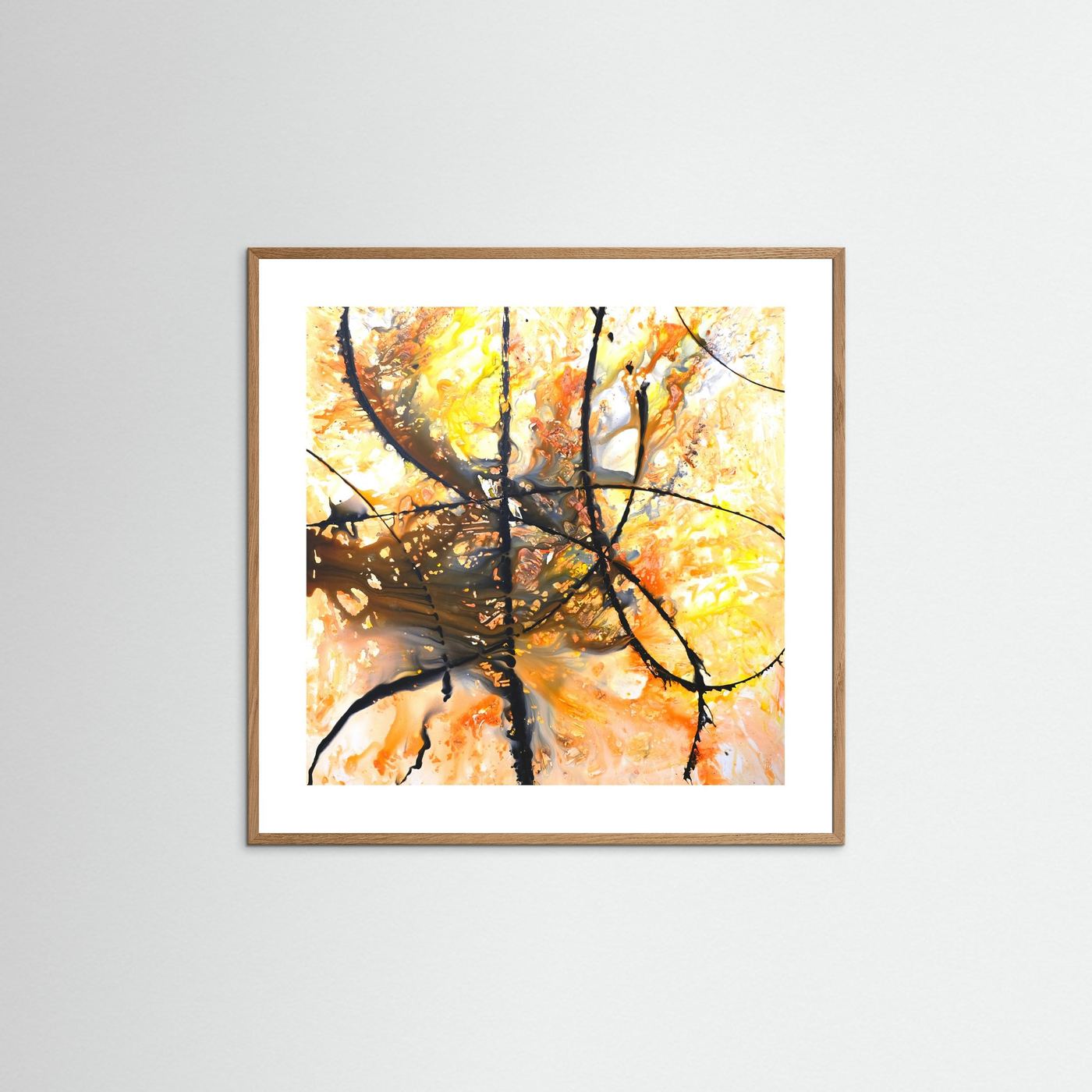 Paper Print: "Orange Octopus"