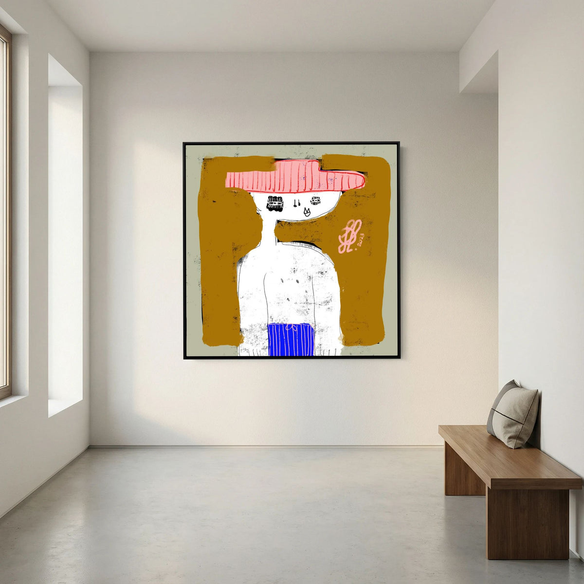 Canvas Print: "Michael" (Colored Frame)