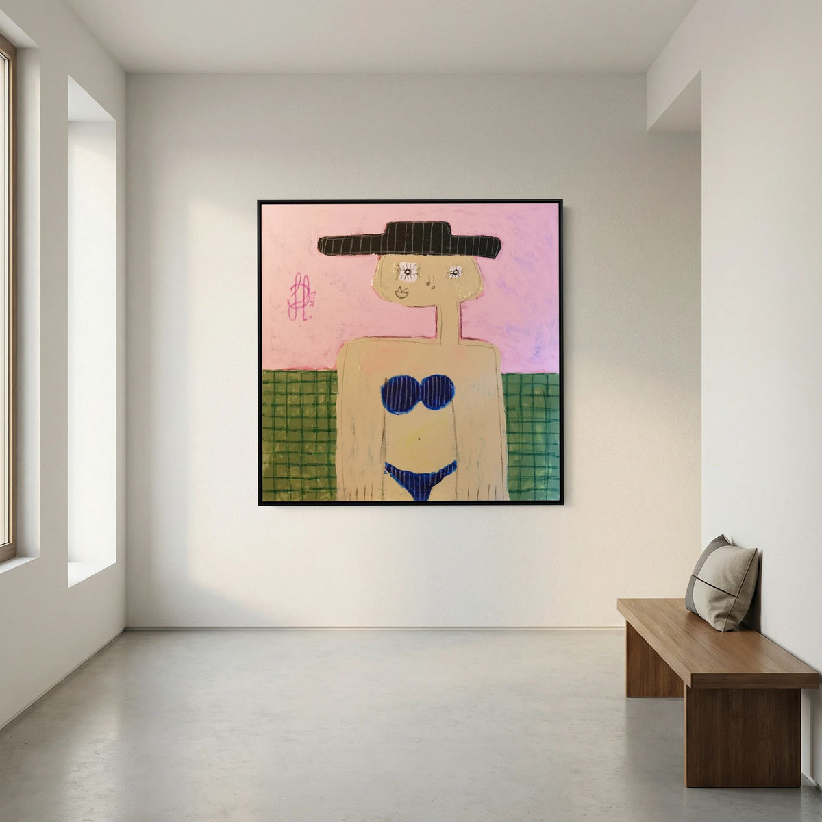 Canvas Print: "Grace" (Colored Frame)