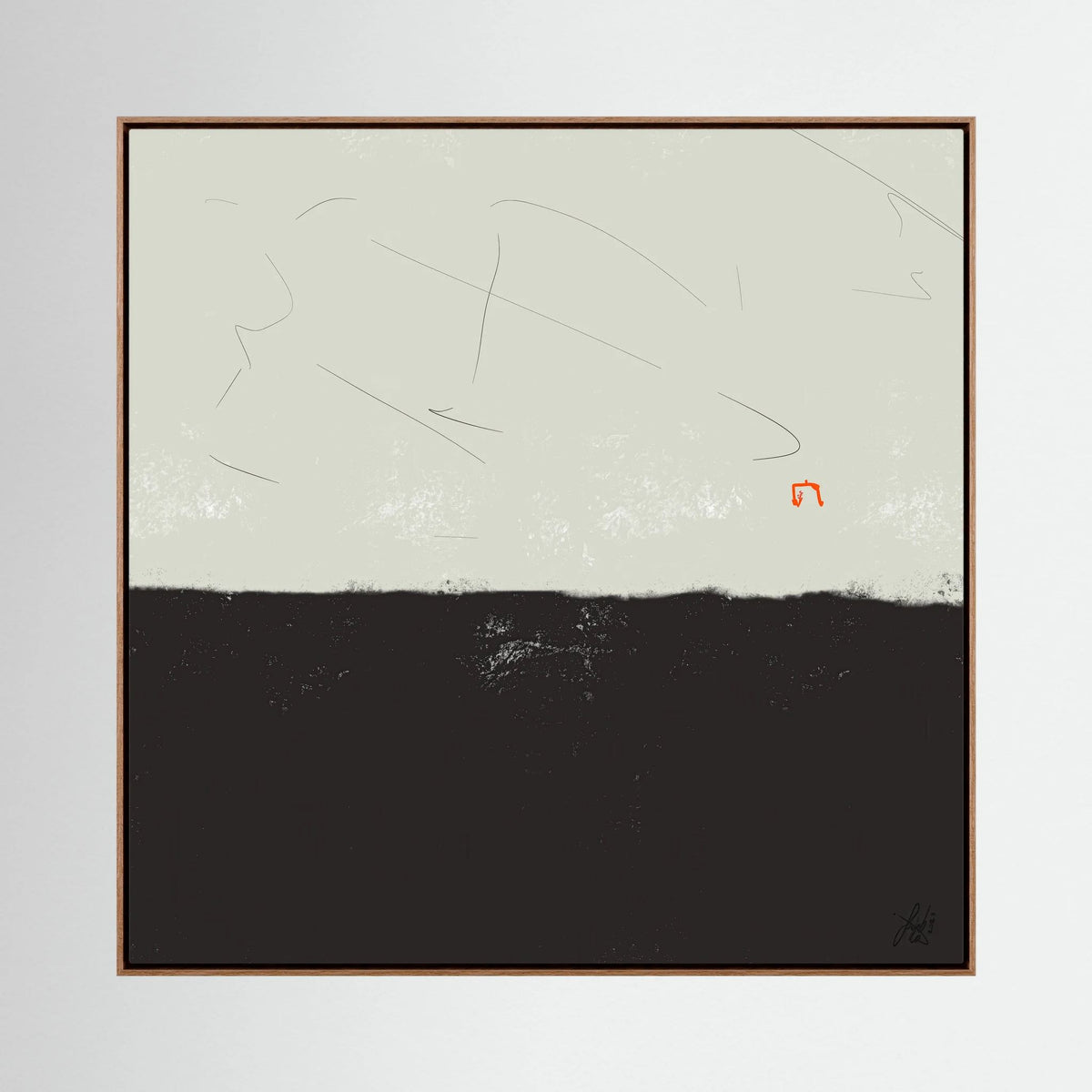 Canvas Print: "Easy but beatiful" (Colored Frame)