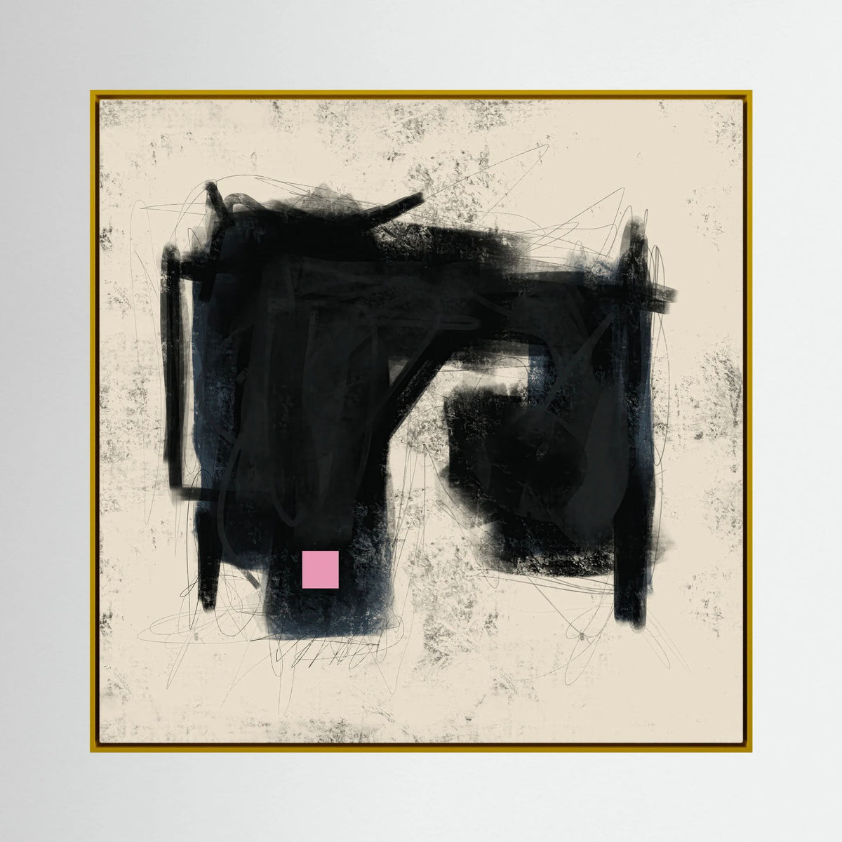 Canvas Print: "Place Of Love" (Colored Frame)