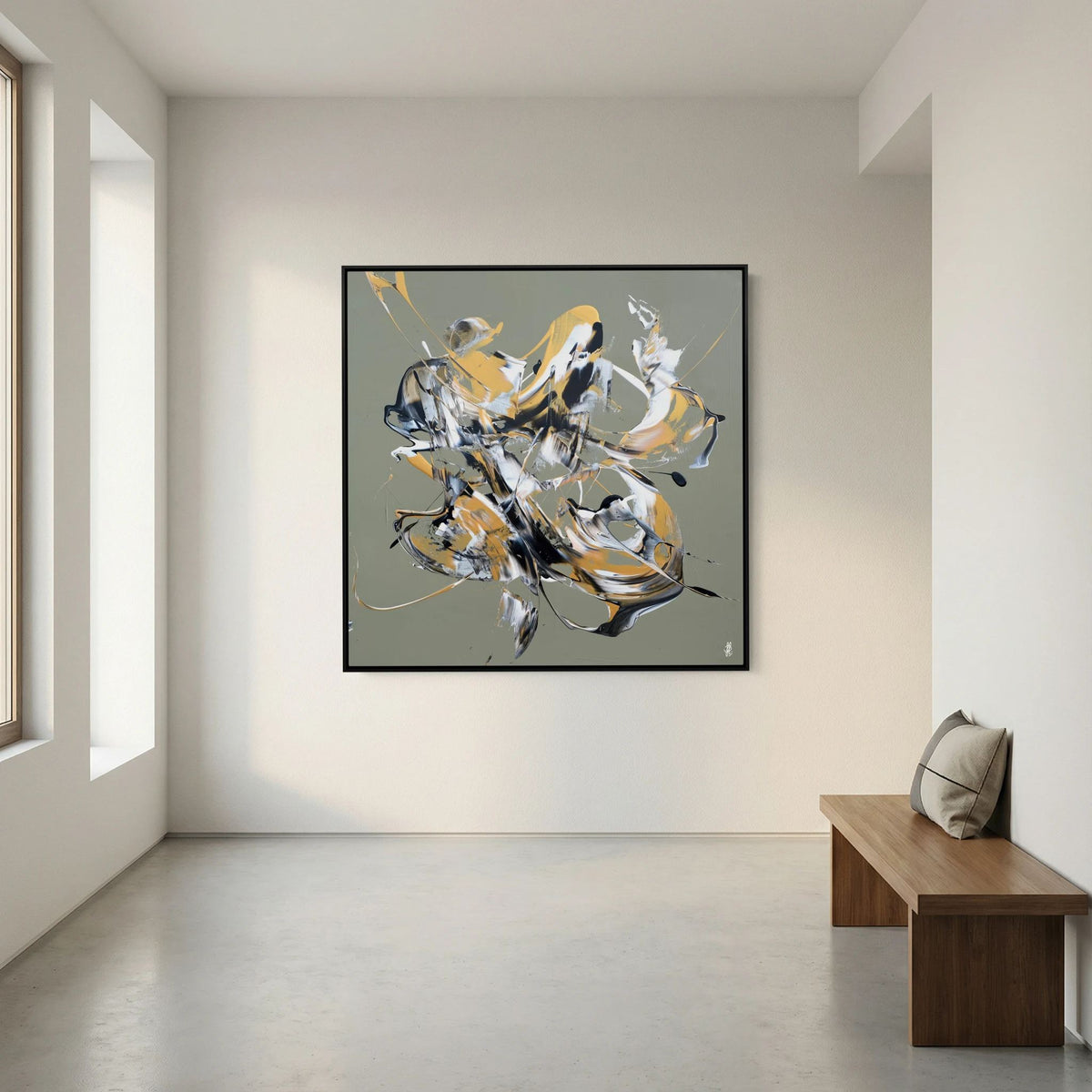 Canvas Print: "Less Is More #12" (Colored Frame)