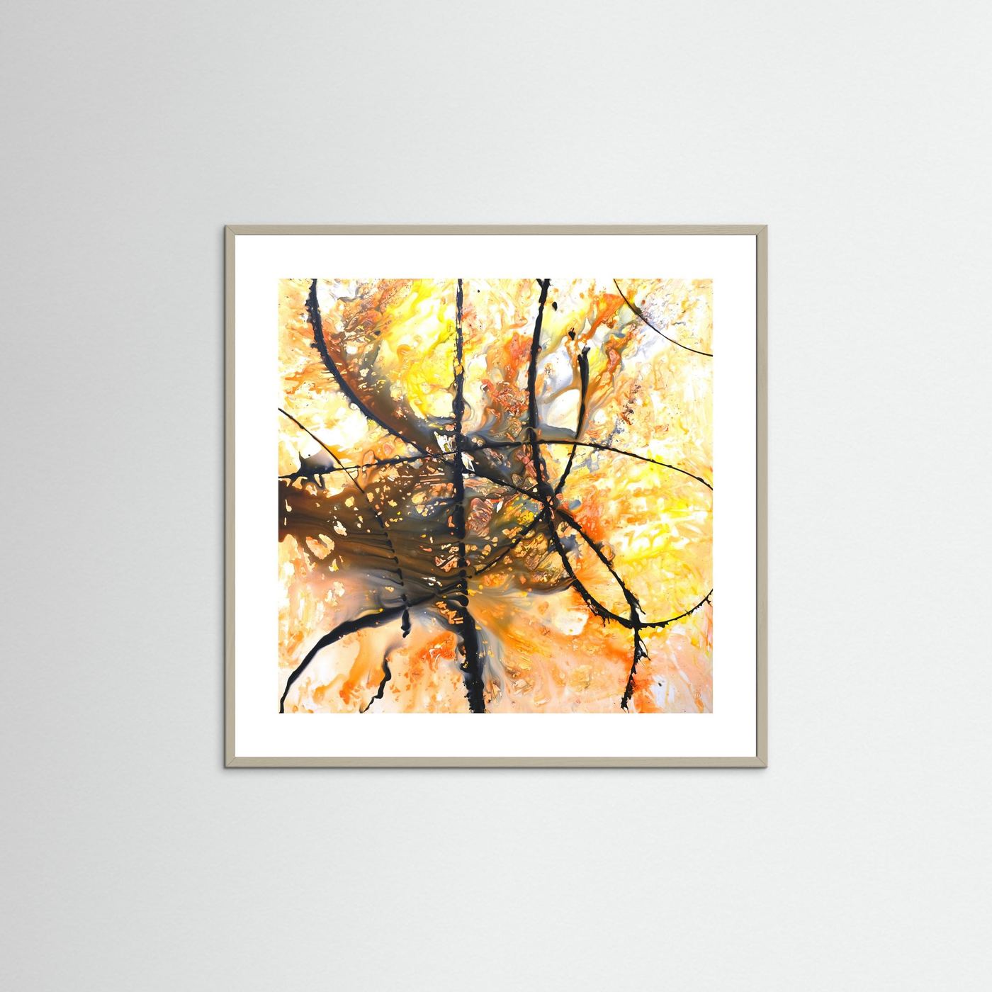 Paper Print: "Orange Octopus"
