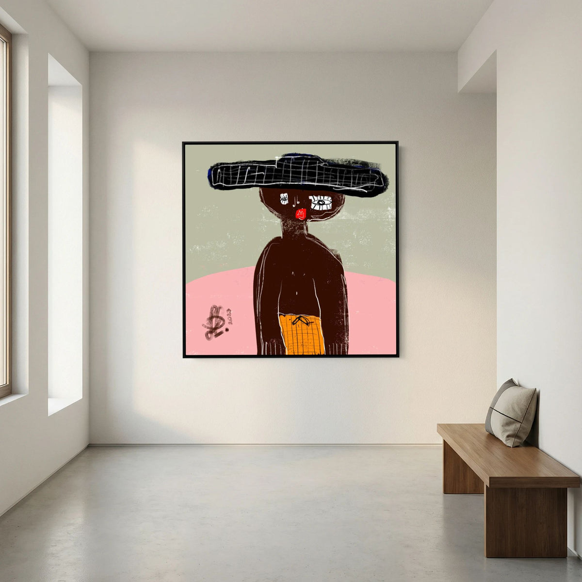 Canvas Print: "James" (Colored Frame)