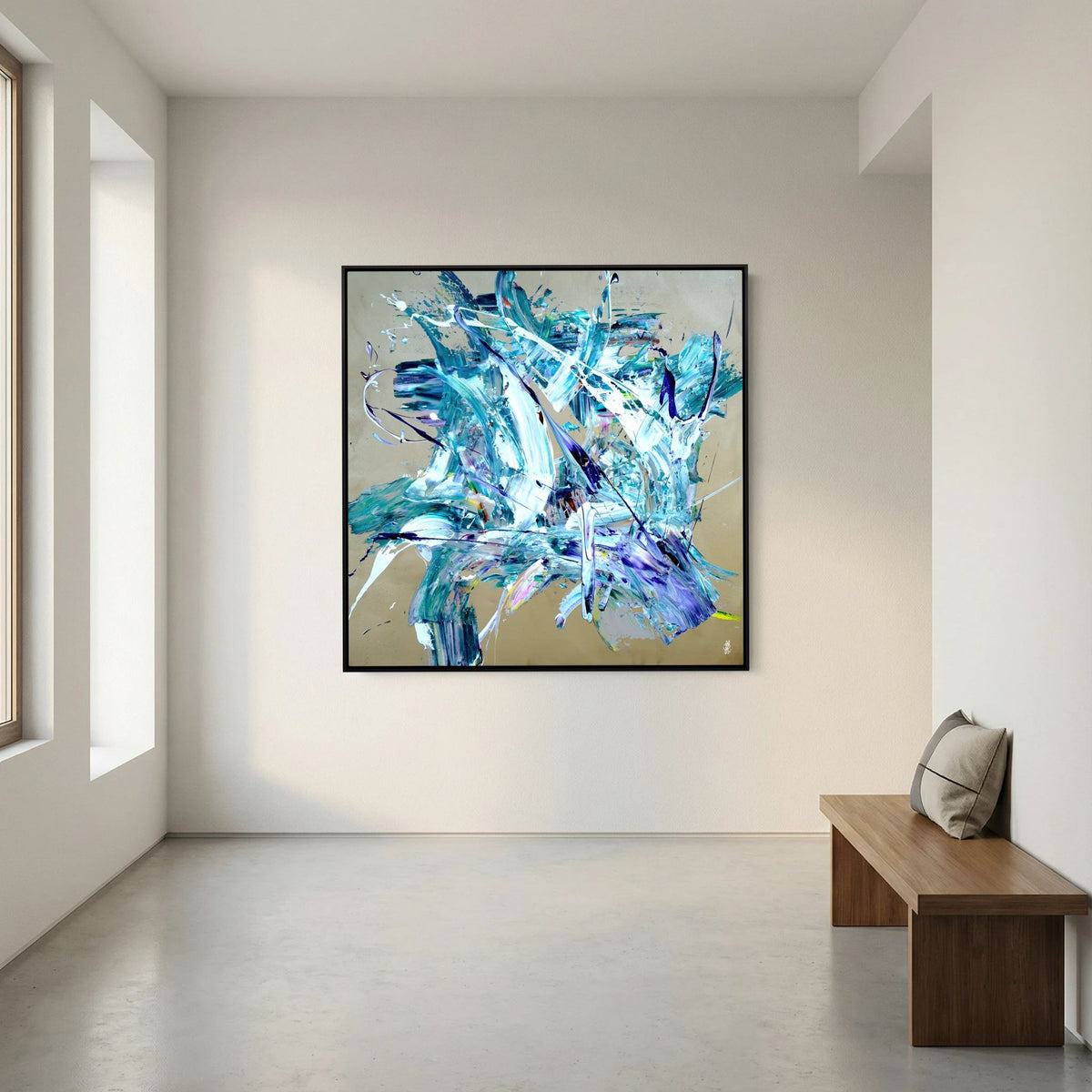 Canvas Print: "Less Is More #23" (Colored Frame)