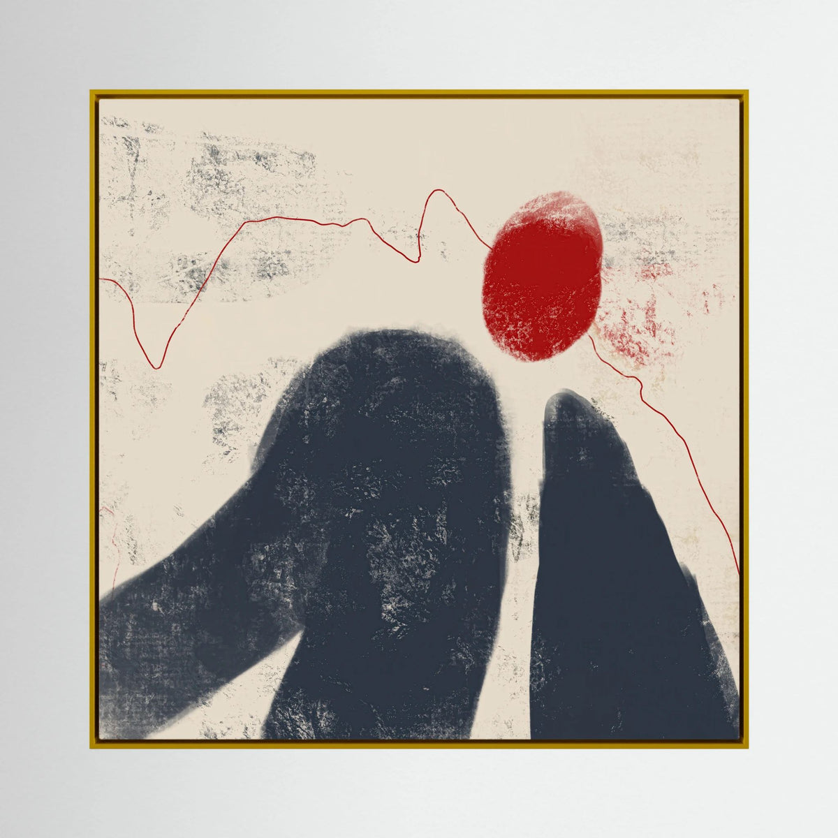 Canvas Print: "Fading Shadow" (Colored Frame)
