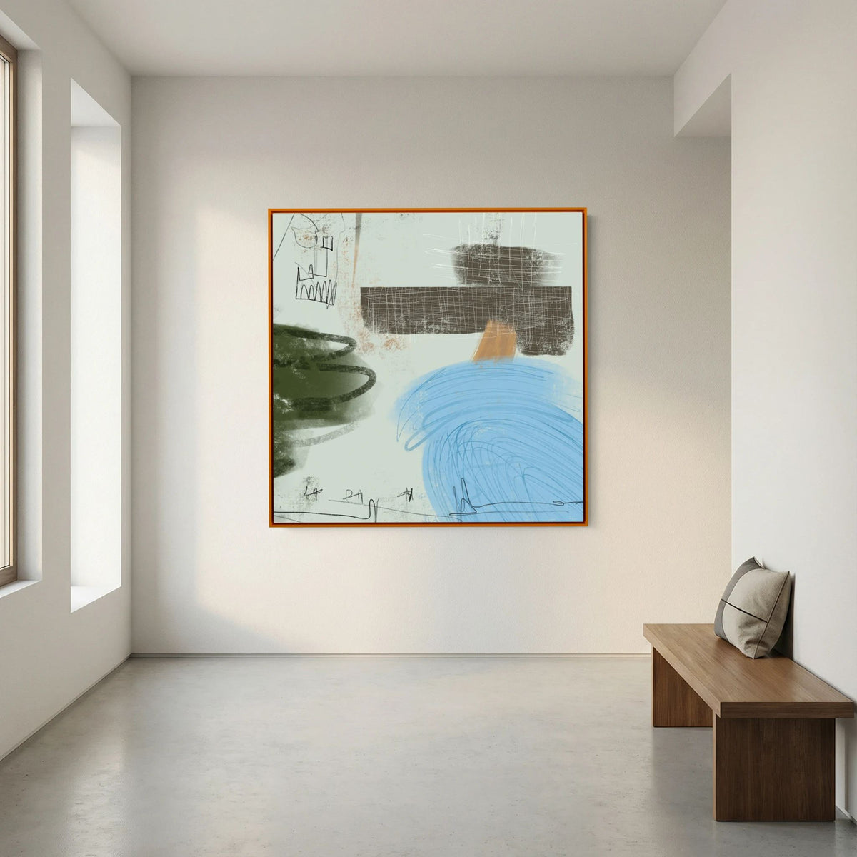 Canvas Print: "Daydreams" (Colored Frame)
