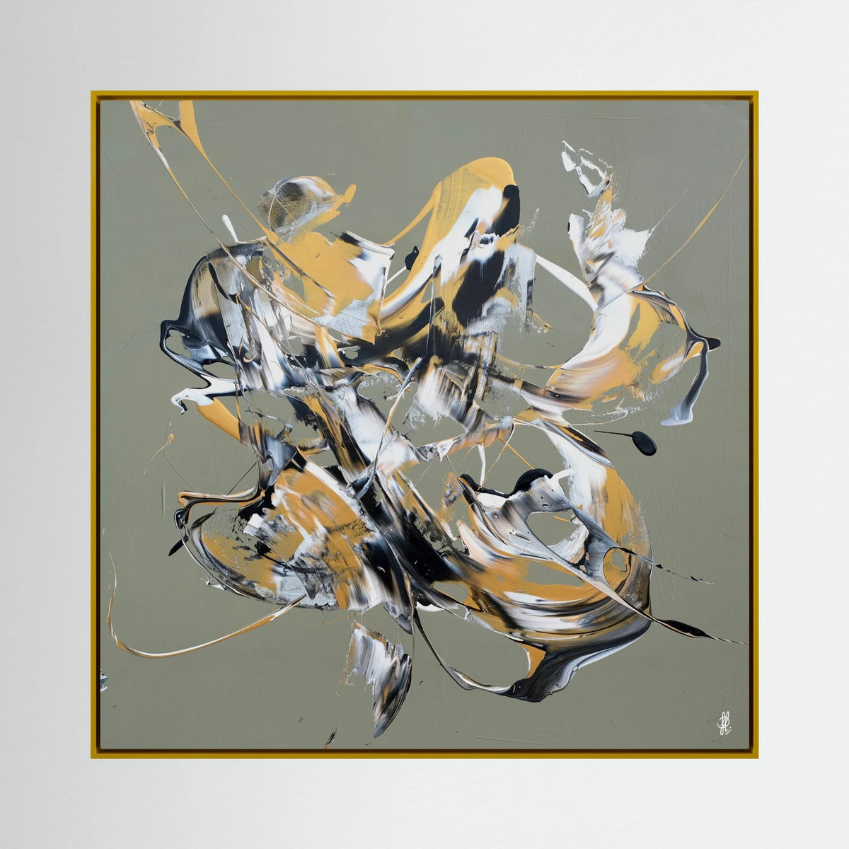 Canvas Print: "Less Is More #12" (Colored Frame)