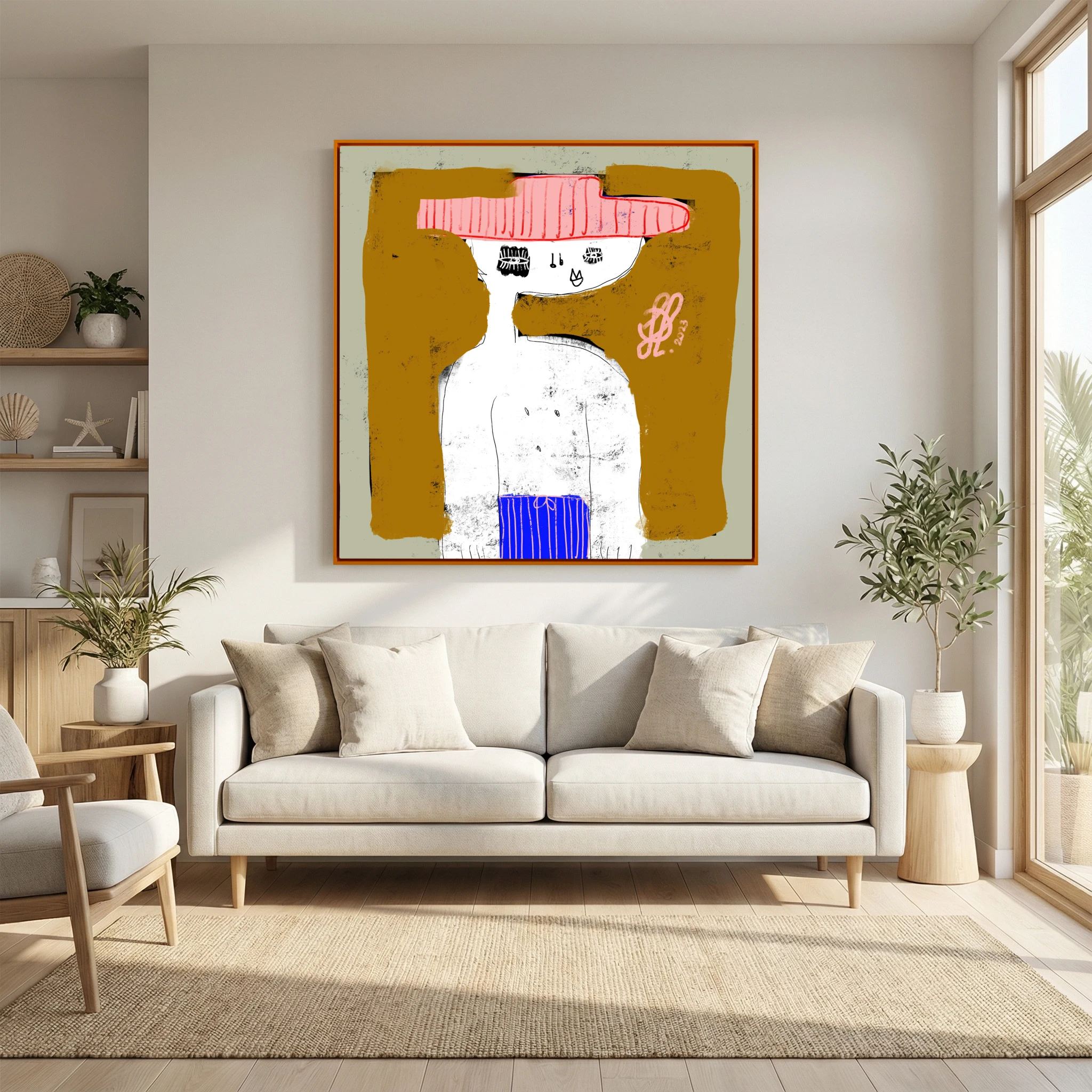 Canvas Print: "Michael" (Colored Frame)