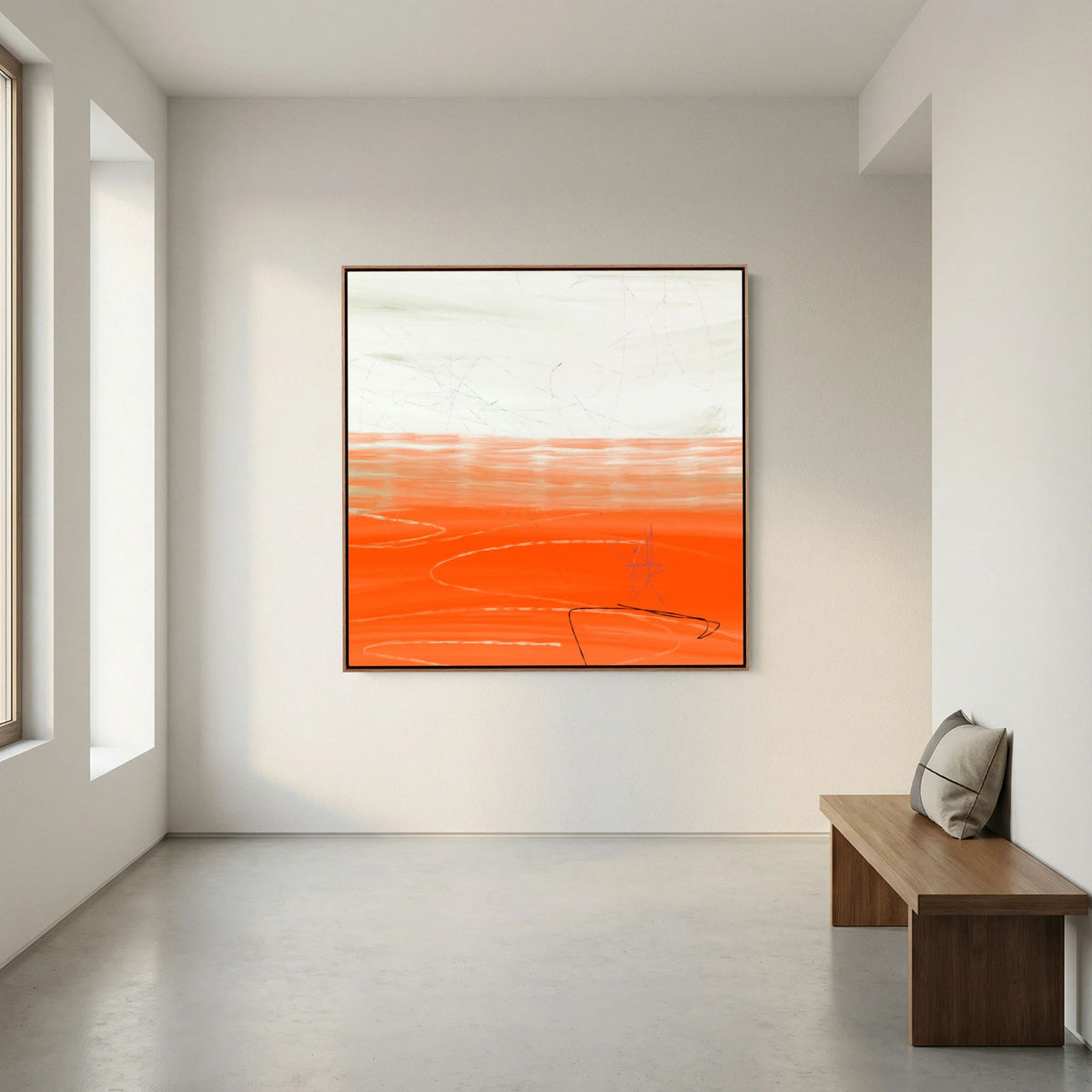 Canvas Print: "Orange Horizon"