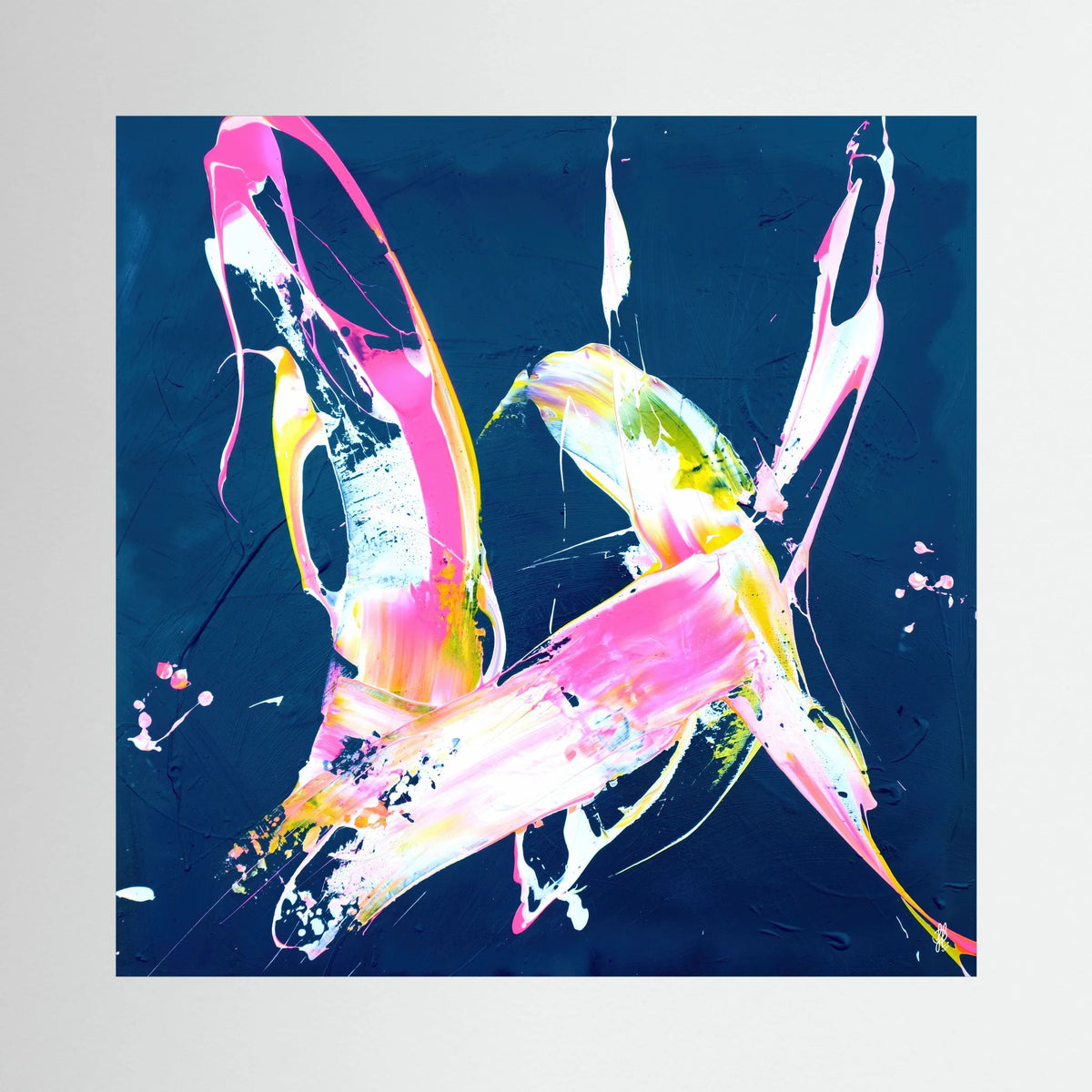 Canvas Print: "Less Is More #21" (Colored Frame)