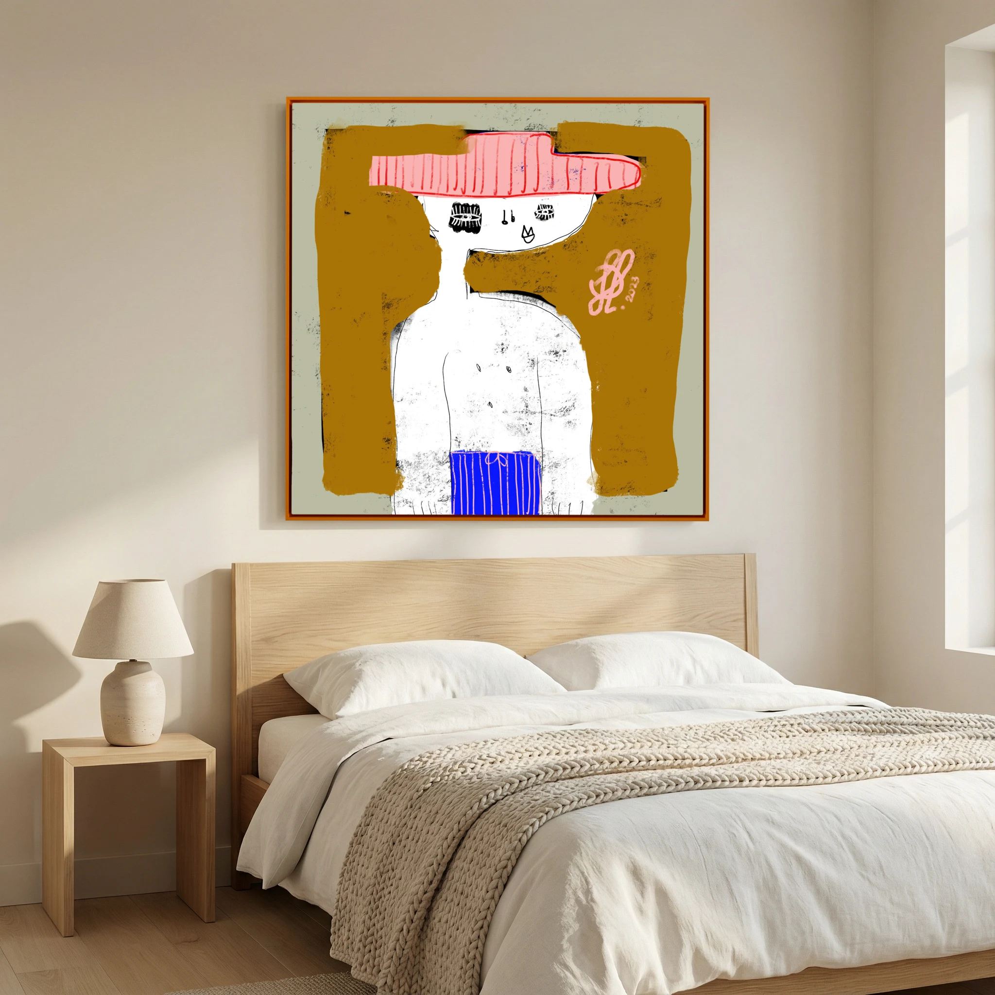 Canvas Print: "Michael" (Colored Frame)