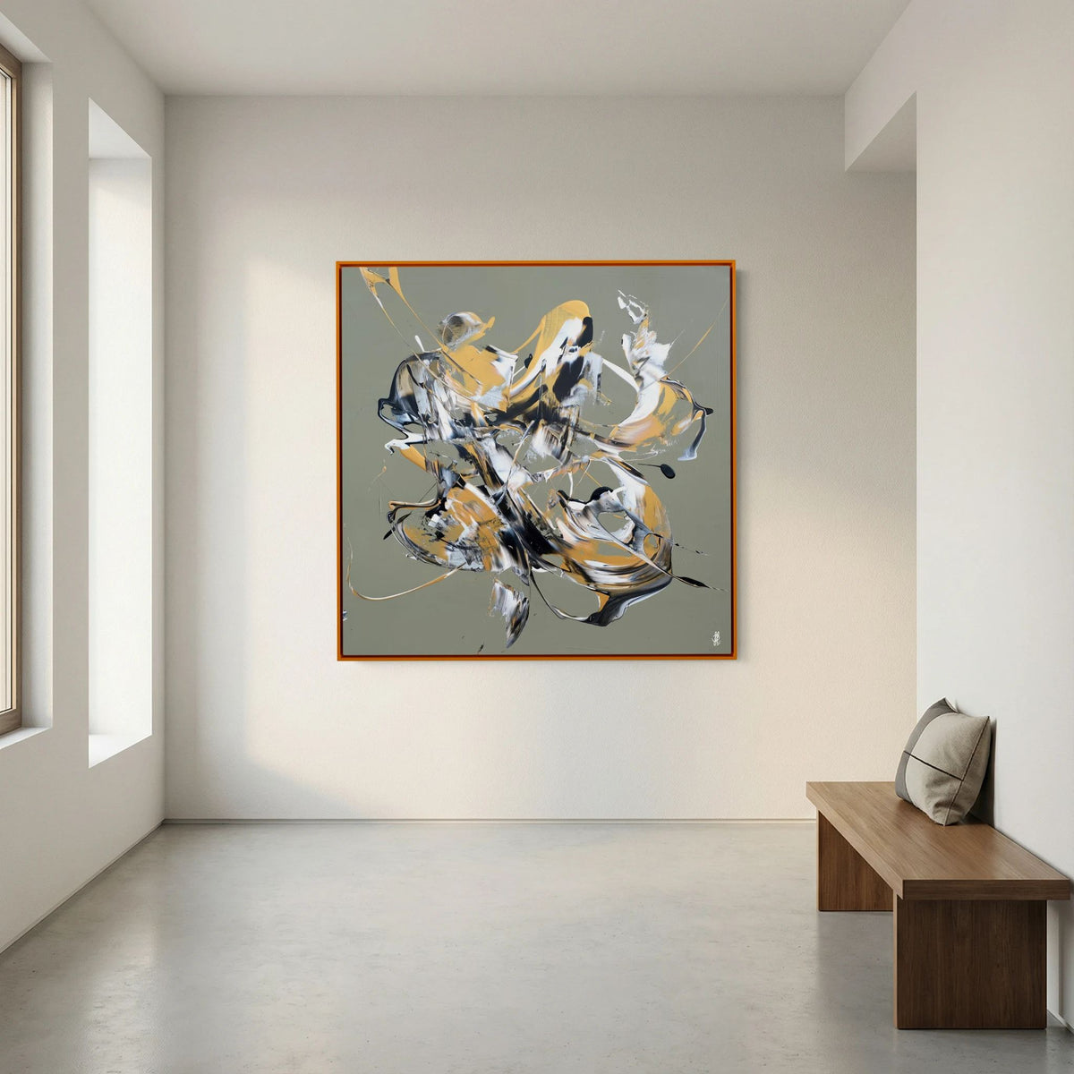 Canvas Print: "Less Is More #12" (Colored Frame)