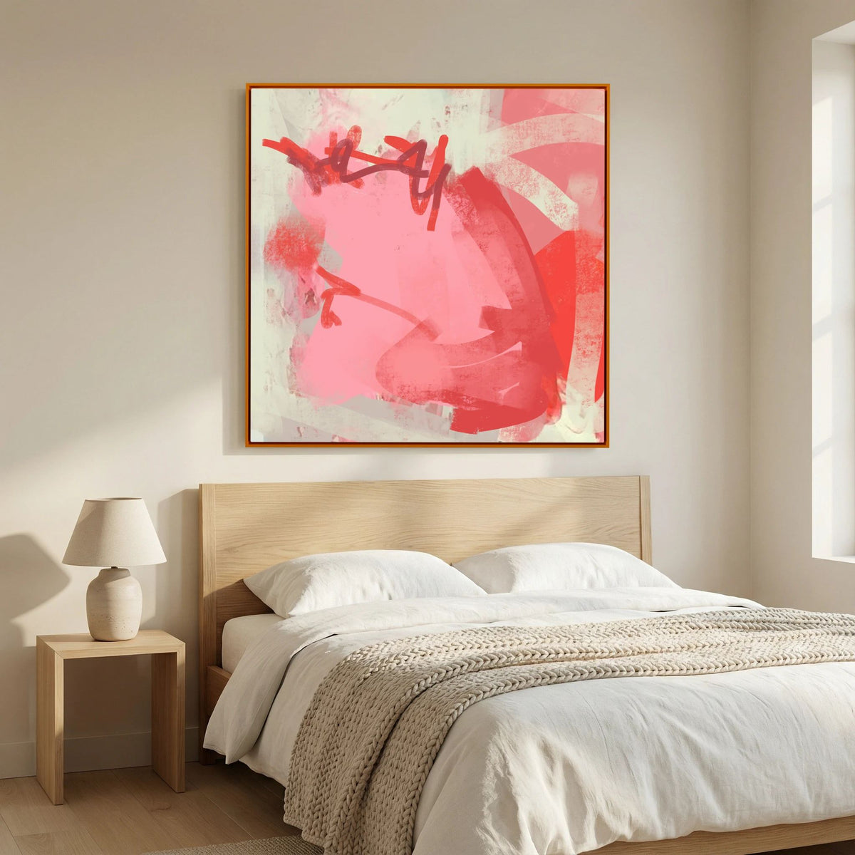 Canvas Print: "Heartbeat" (Colored Frame)